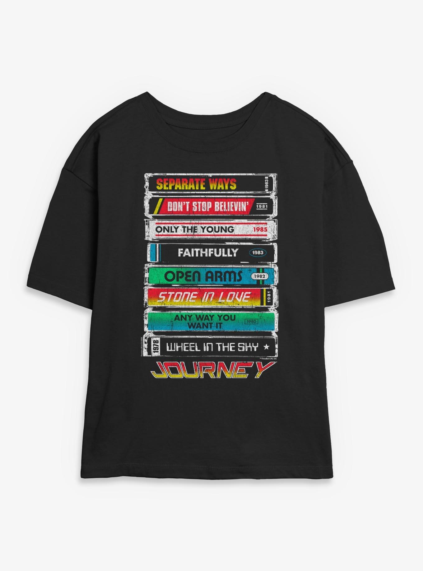 Journey Tape Deck Hits Womens Skimmer Tee, , hi-res