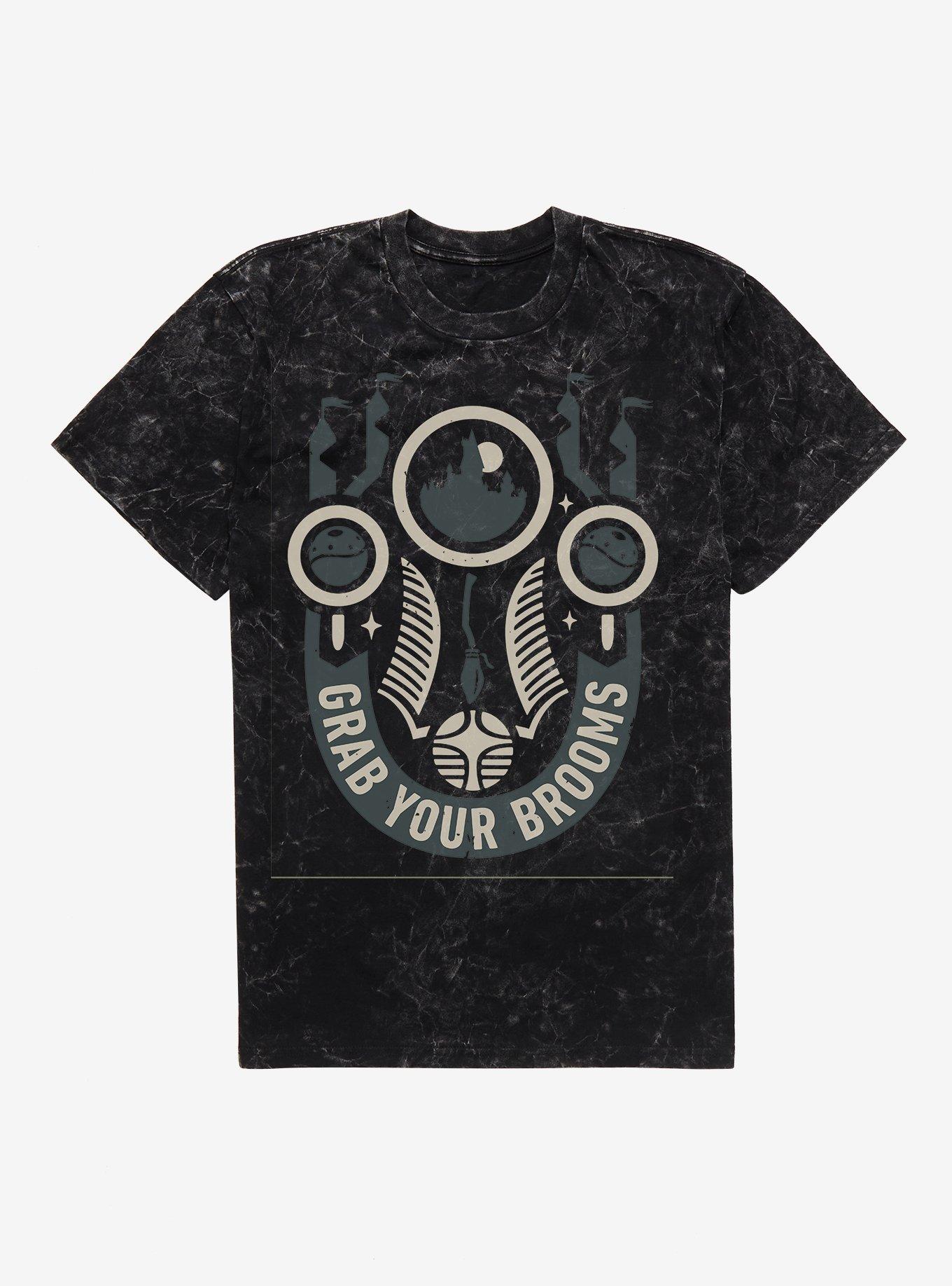 Harry Potter Grab Your Brooms Mineral Wash T-Shirt, , hi-res