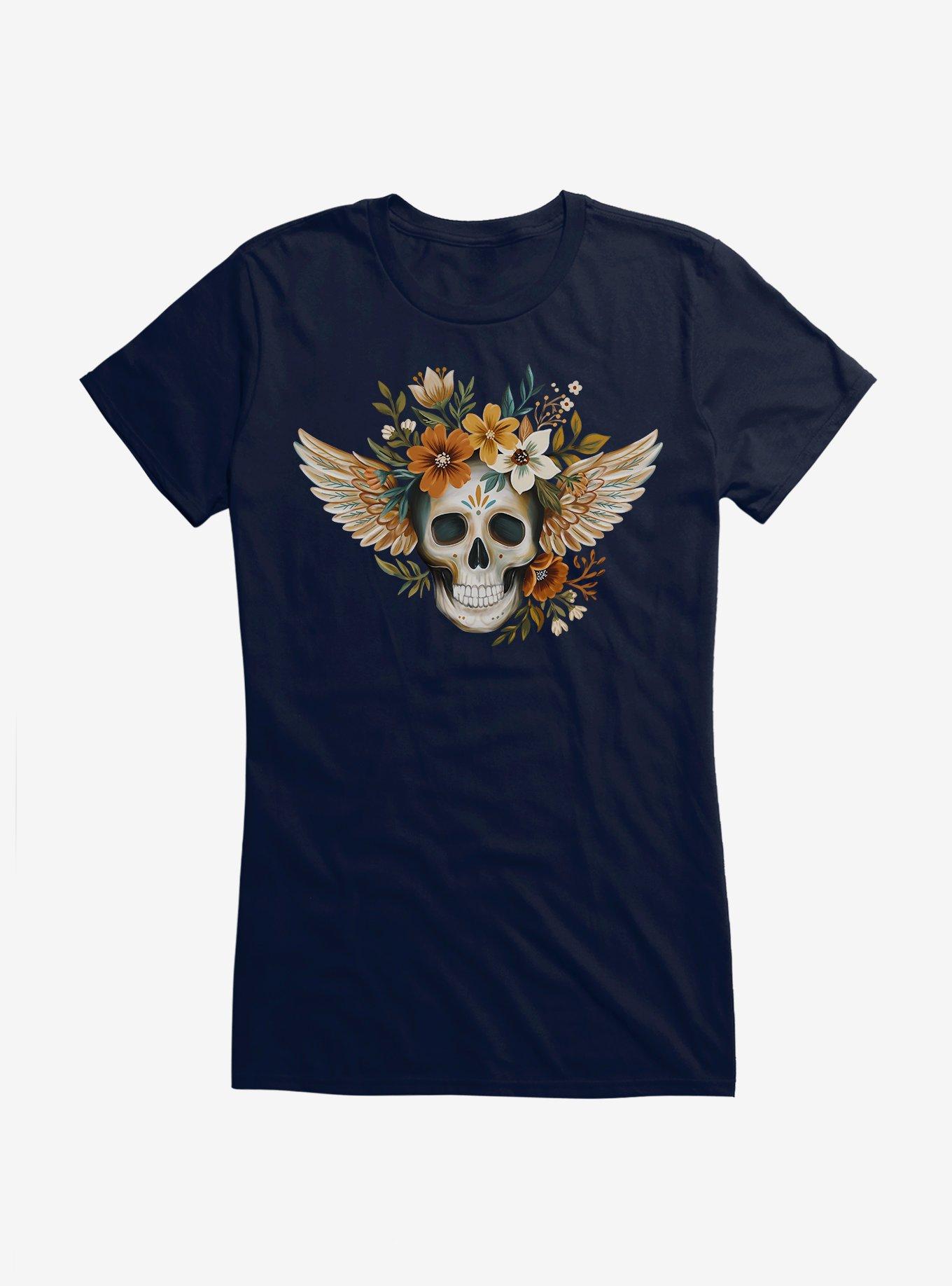 Cosmic Skull Garden Girls T-Shirt, , hi-res