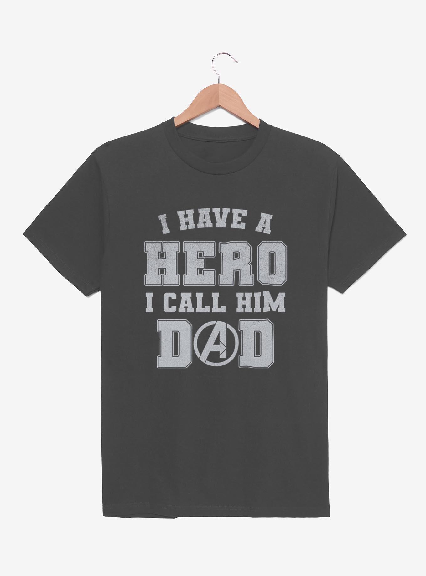 Marvel Avengers Dad Is A Hero T-Shirt, , hi-res