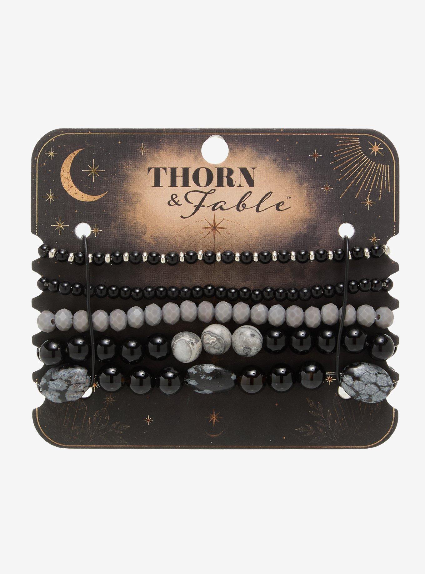 Thorn & Fable Midnight Bead Bracelet Set
