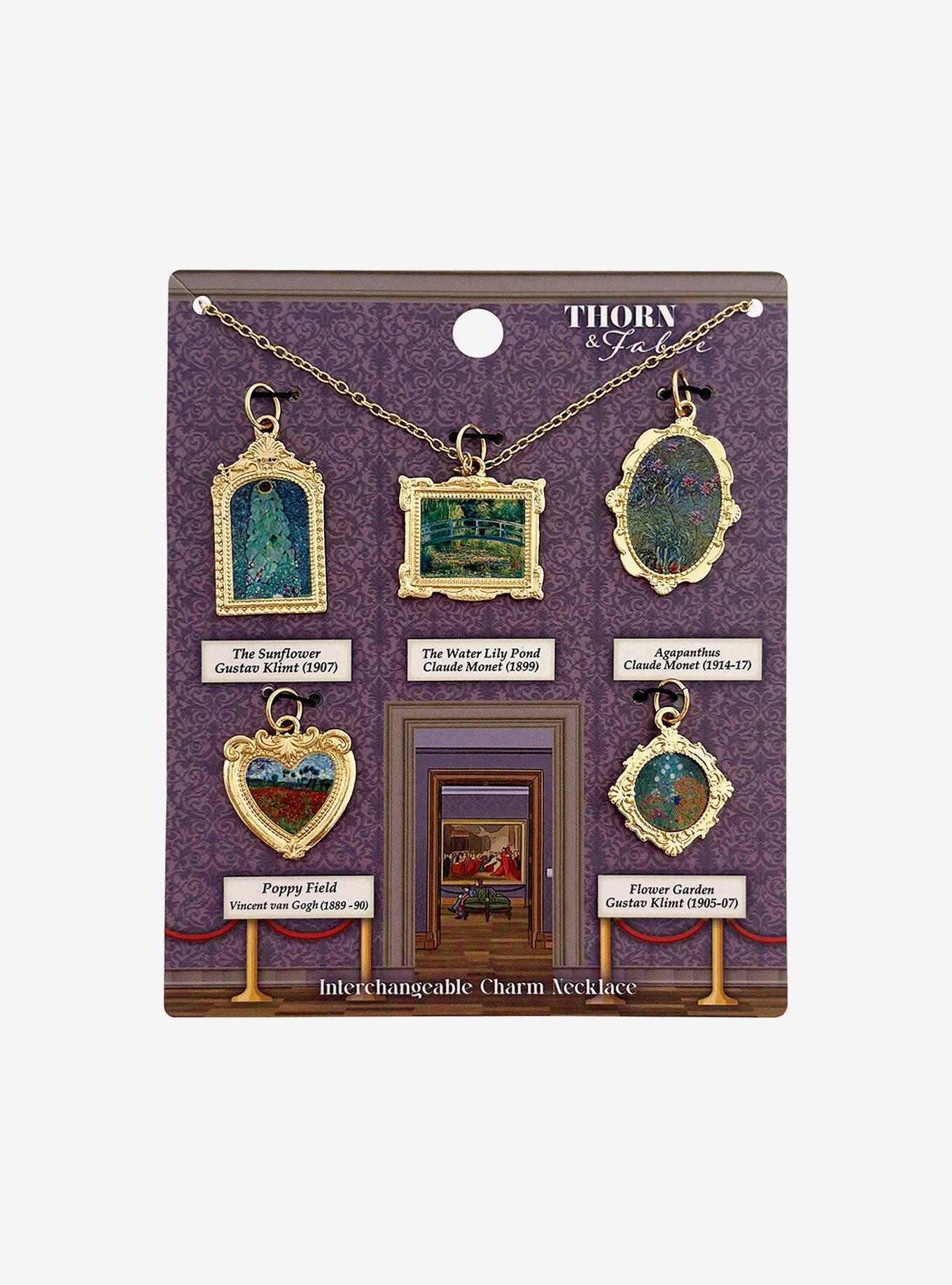 Thorn & Fable Art Gallery Interchangeable Charm Necklace Set