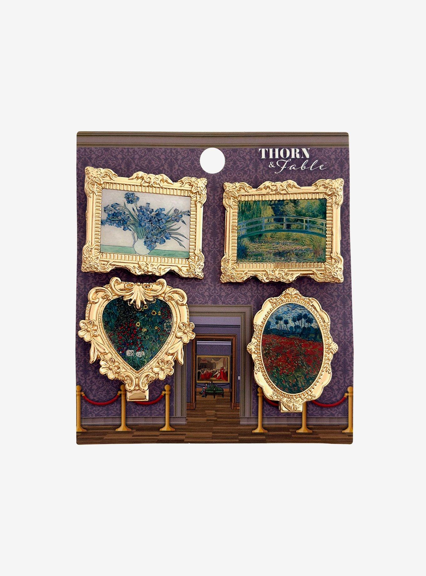 Thorn & Fable Famous Painting Hair Clip Set