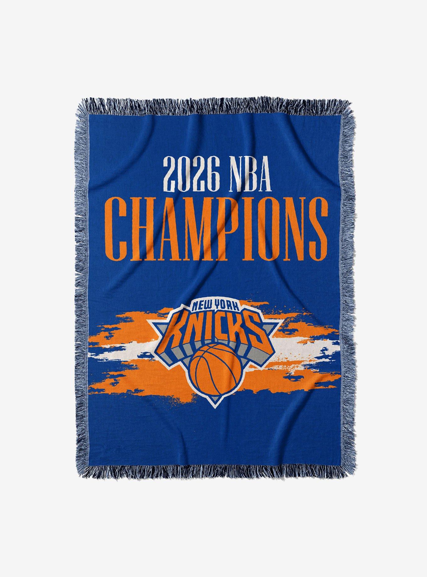 New York Knicks 2026 NBA Champions Opulent Woven Tapestry, , hi-res