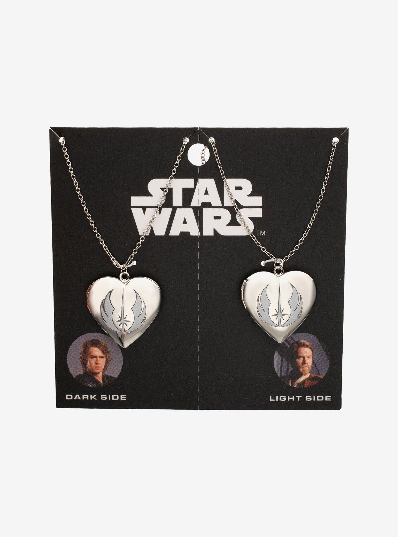 Star Wars Anakin & Obi-Wan Locket Best Friend Necklace Set