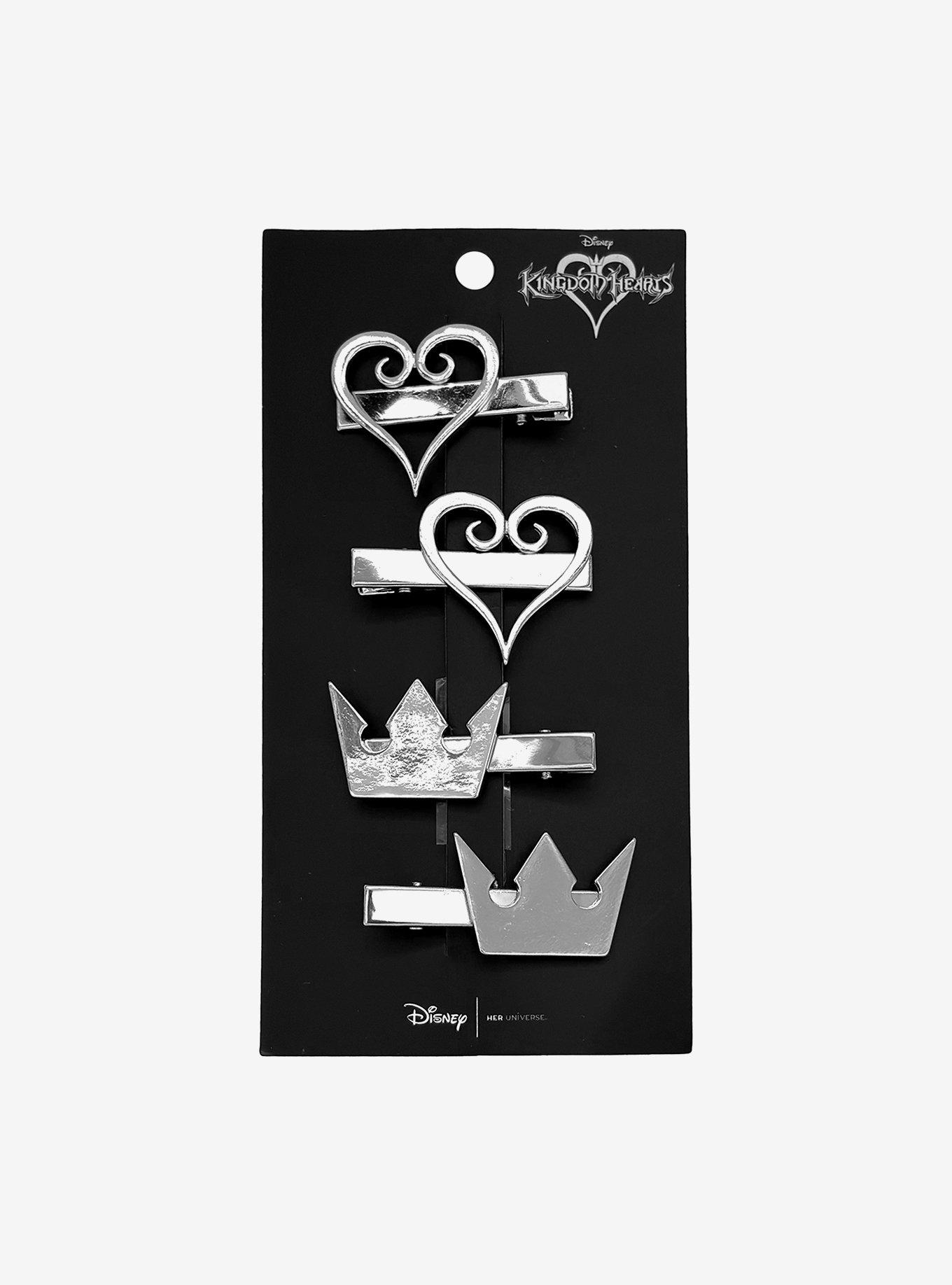 Her Universe Disney Kingdom Hearts Crown Heart Hair Clip Set