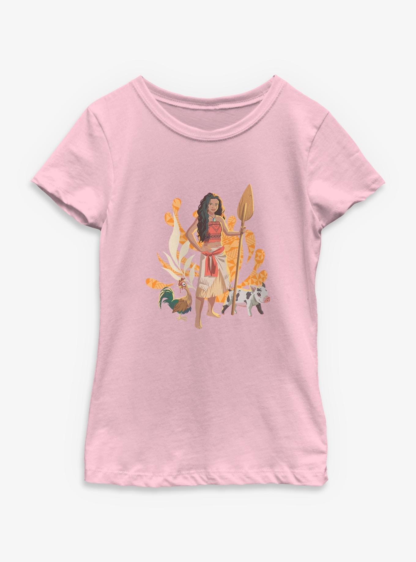 Disney Moana Live Action Moana Pua & Hei Hei Youth Girls T-Shirt, , hi-res