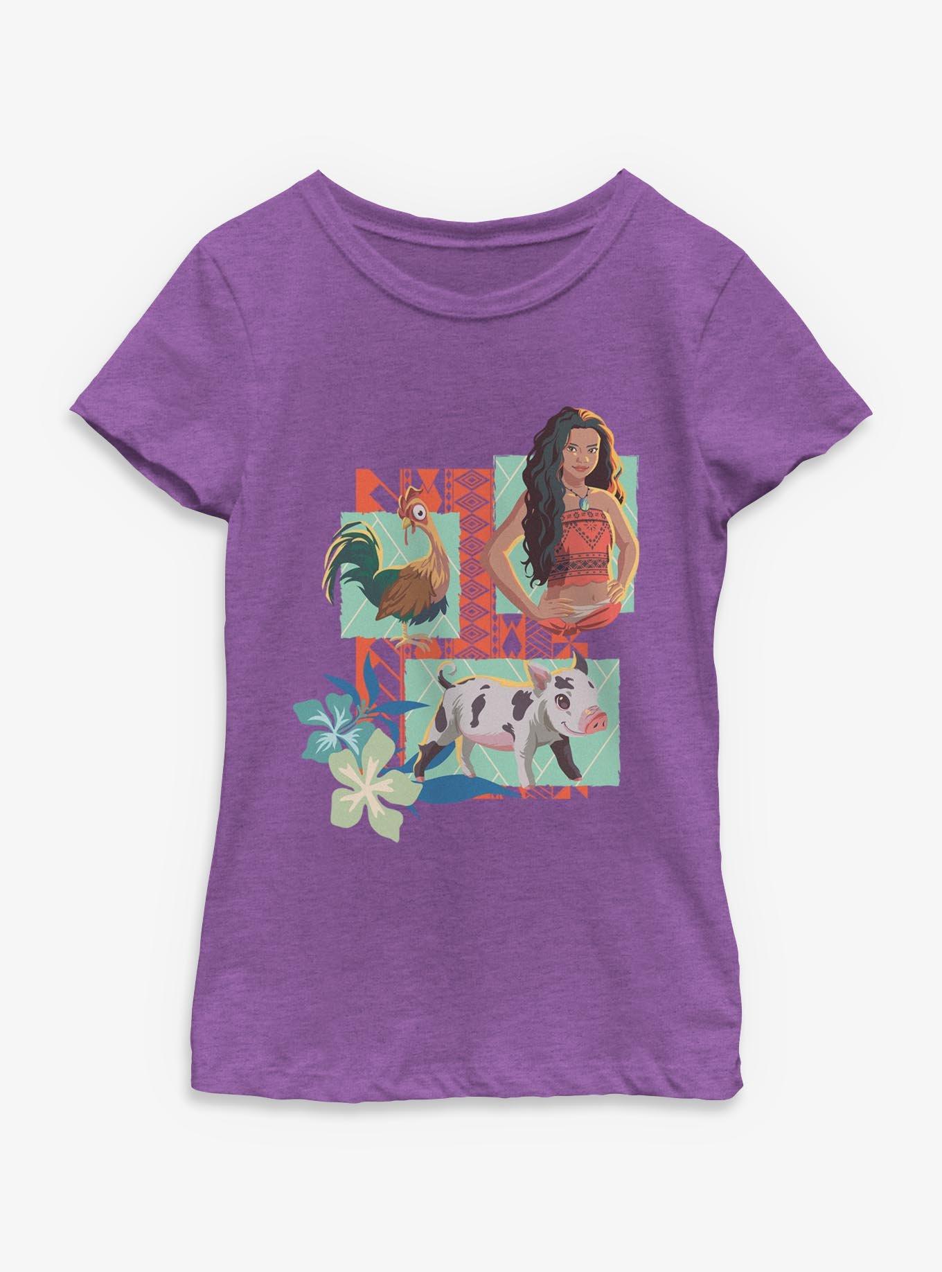 Disney Moana Live Action Moana Pua & Hei Hei Youth Girls T-Shirt, , hi-res