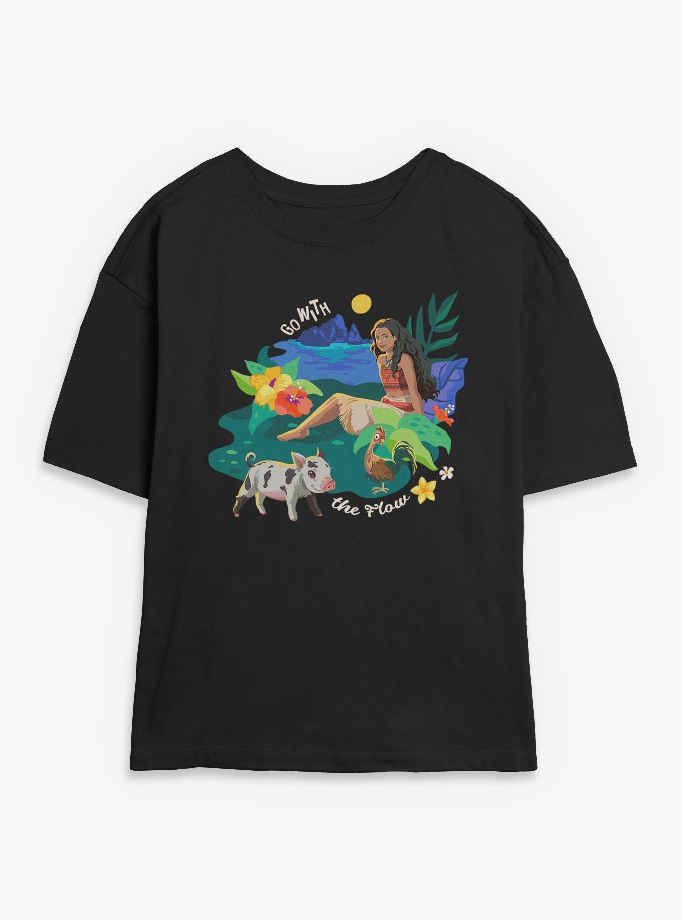 Disney Moana Live Action Go With The Flow Womens Skimmer T-Shirt, , hi-res