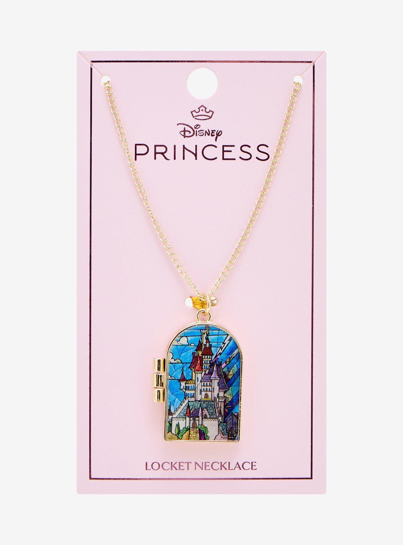 Disney Princess Beauty and the Beast Magnetic Locket Necklace - BoxLunch Exclusive