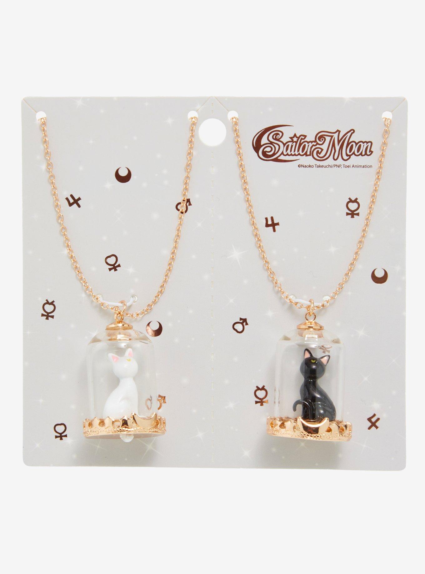 Sailor Moon Luna & Artemis Best Friend Necklace Set - BoxLunch Exclusive, , hi-res view 1