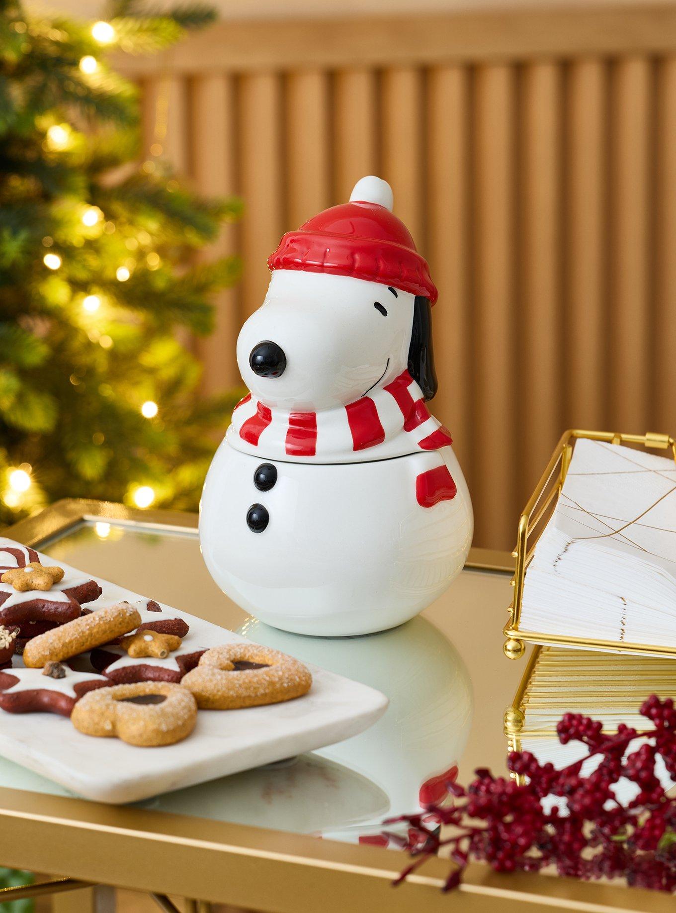 Peanuts Snoopy Snowman Figural Cookie Jar - BoxLunch Exclusive