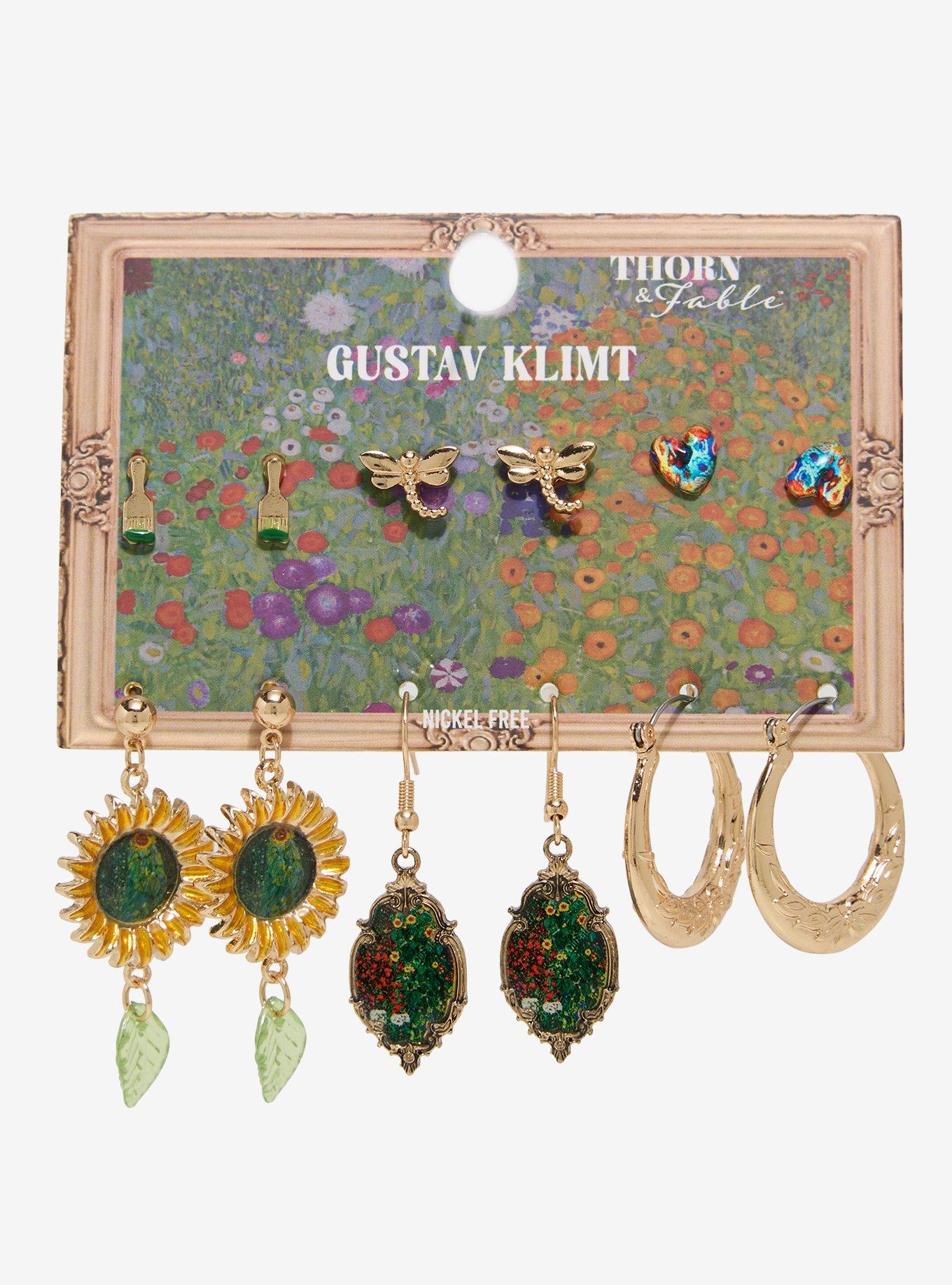 Thorn & Fable Gustav Klimt Earring Set