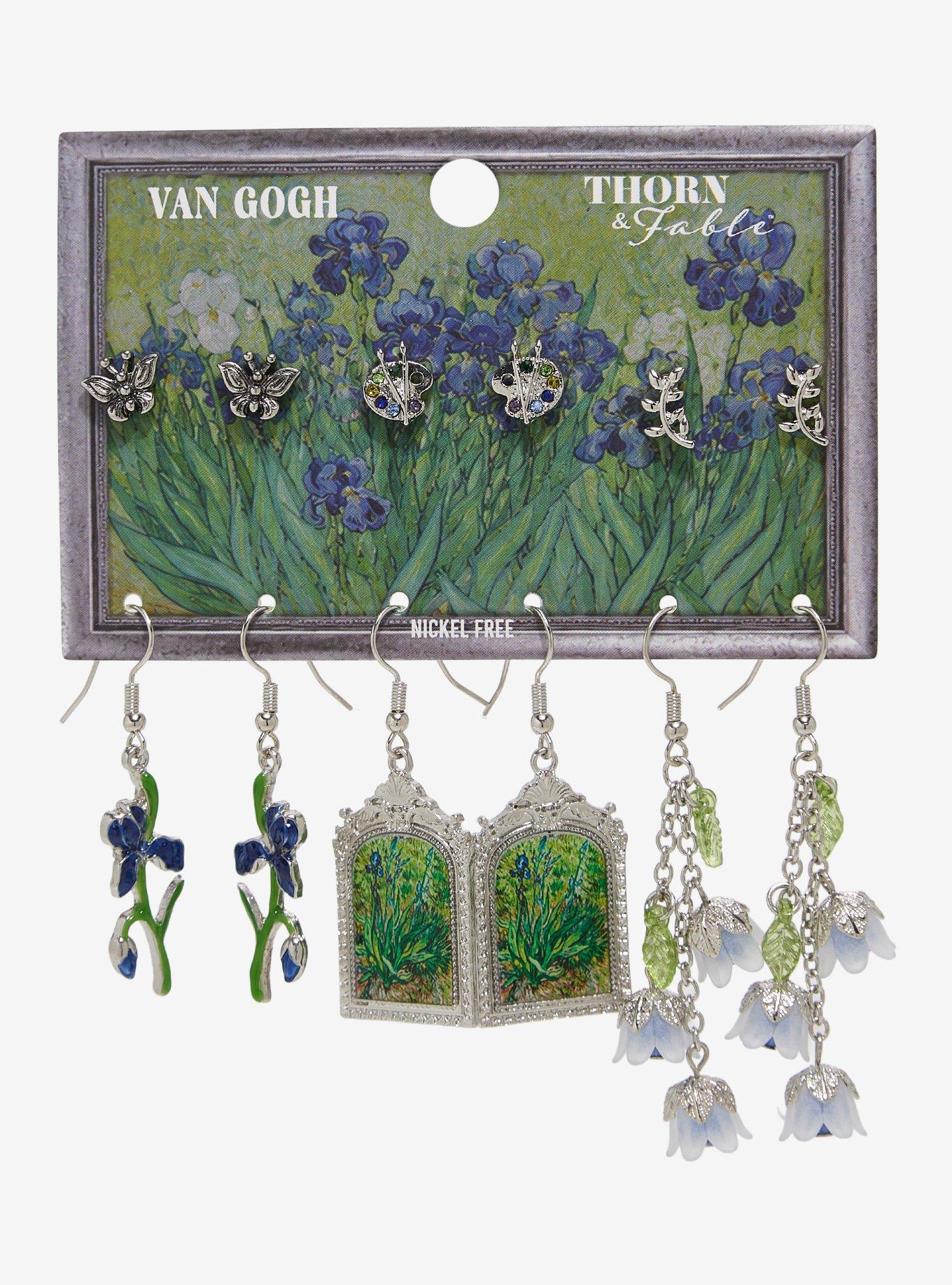 Thorn & Fable Iris Van Gogh Earring Set