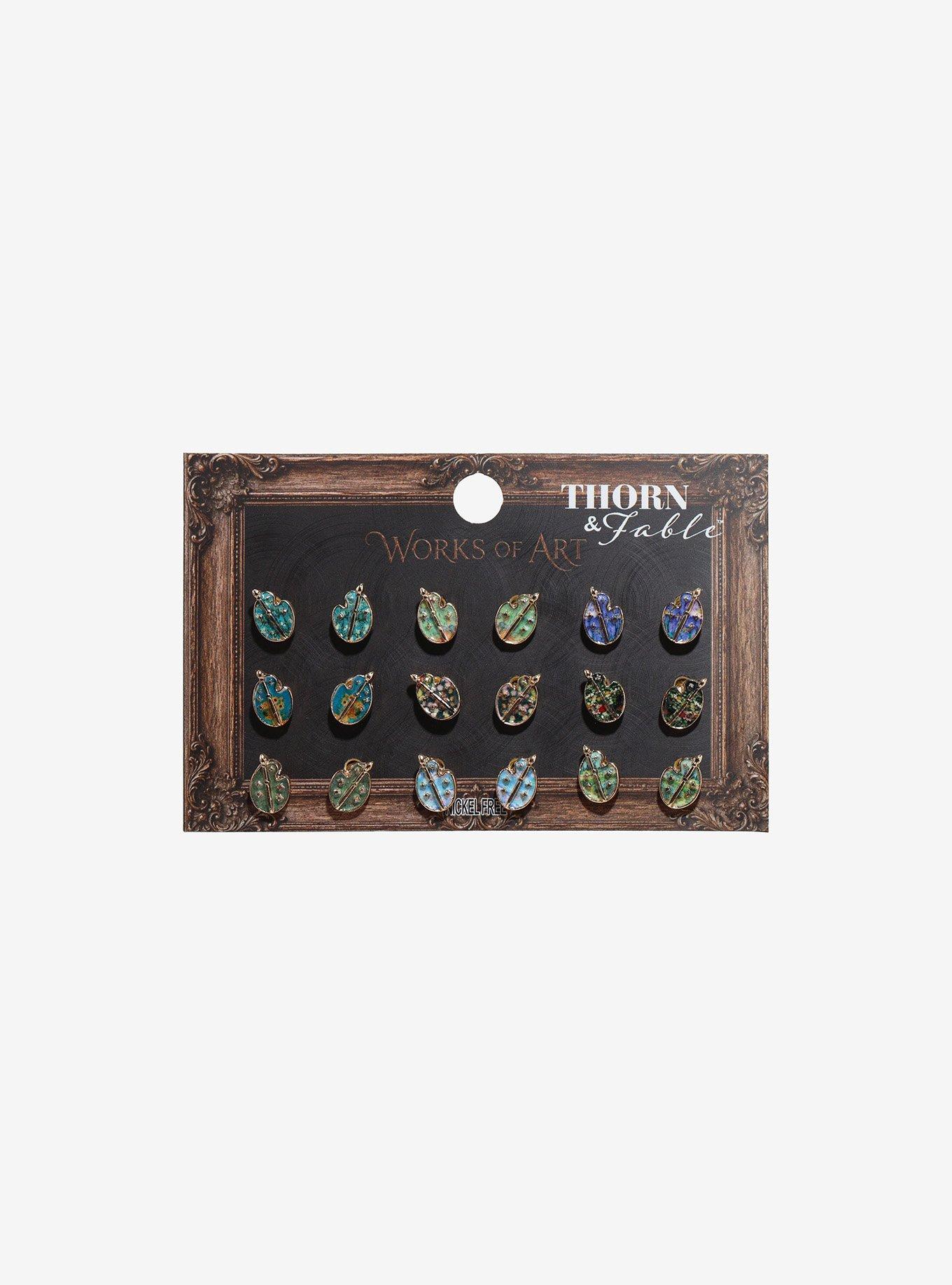 Thorn & Fable Works Of Art Palette Stud Earring Set