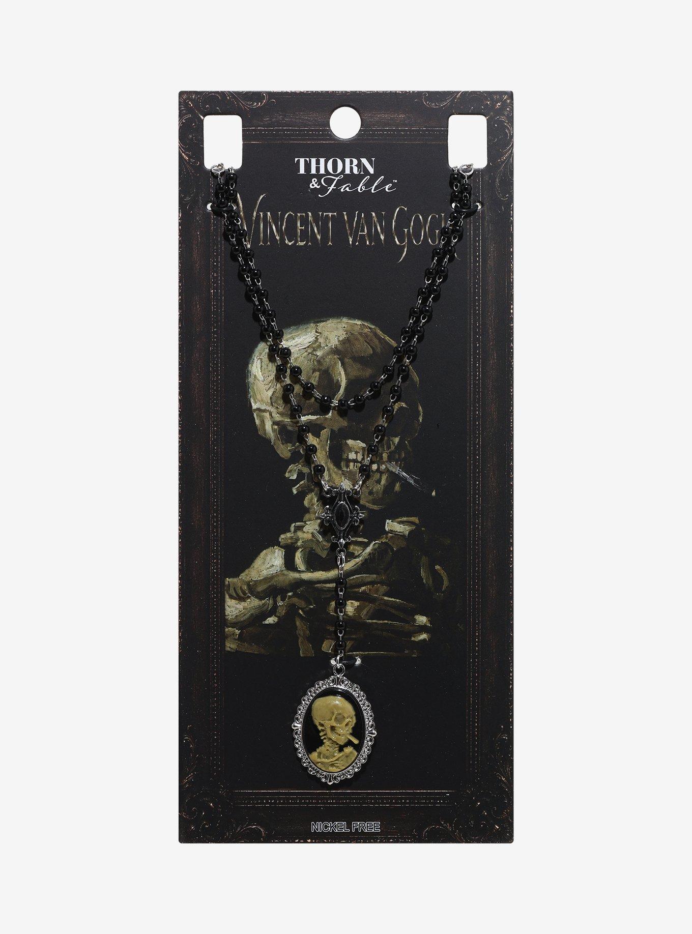 Thorn & Fable Vincent Van Gogh Skeleton Rosary Necklace Set | Hot