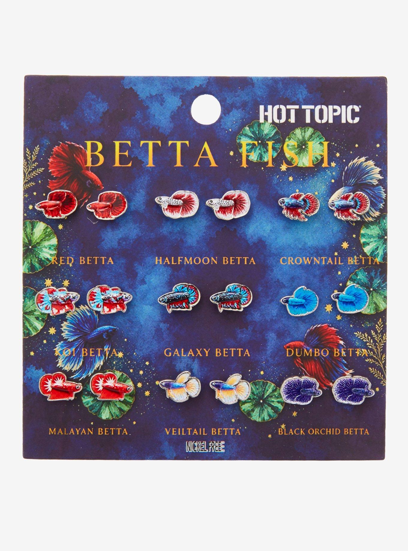 アパルトモン HTC STUDS DESIGN FISH TAIL C Betta Fish Type Stud Earring Set | Hot Topic