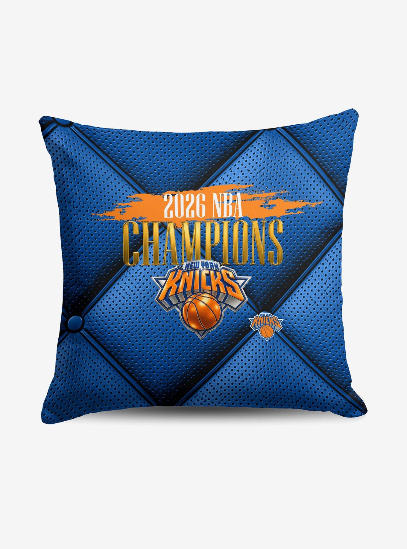 New York Knicks 2026 NBA Champions Imperial Throw Pillow, , hi-res