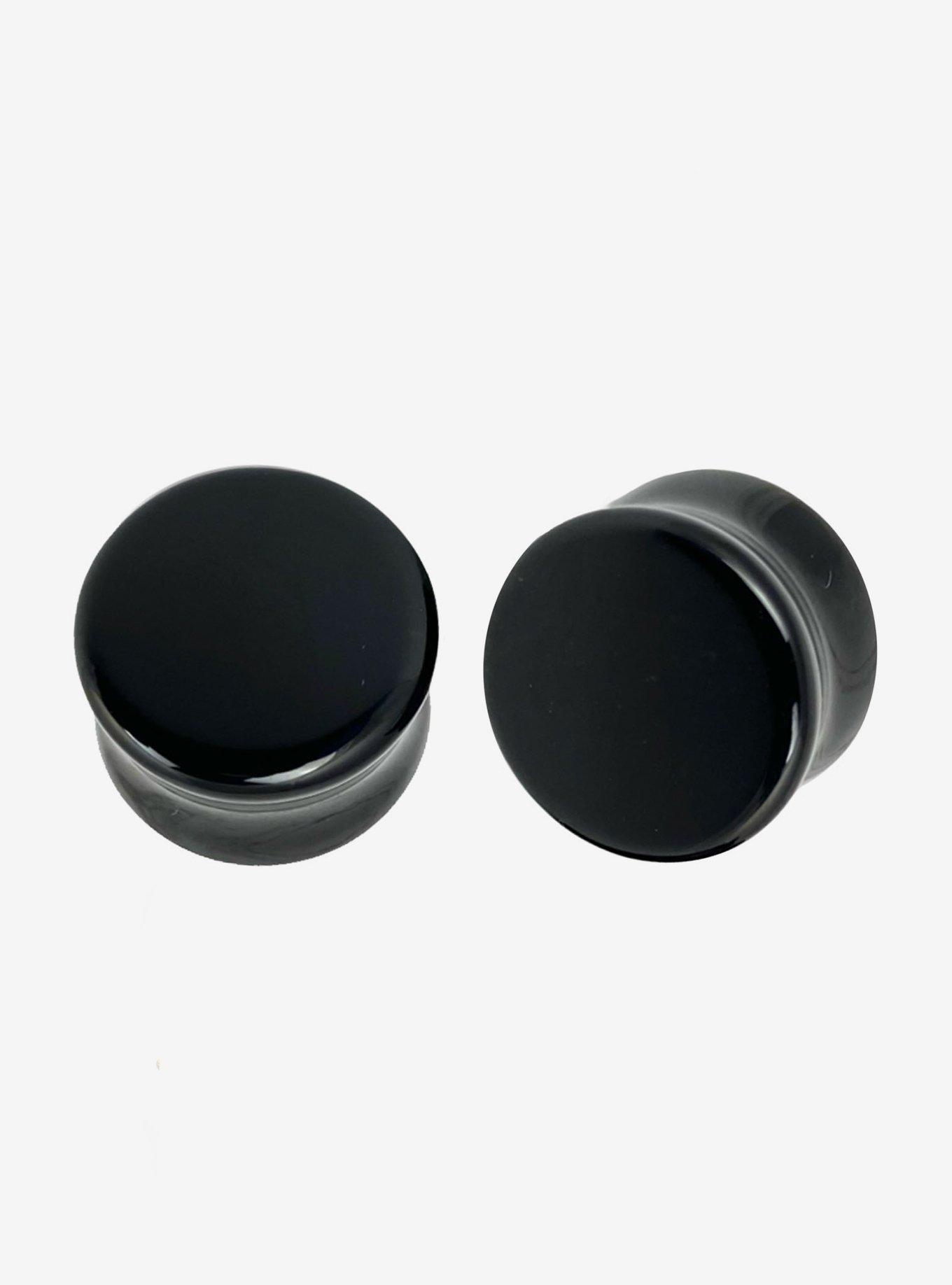 Stone Black Agate Plug 2 Pack, , hi-res