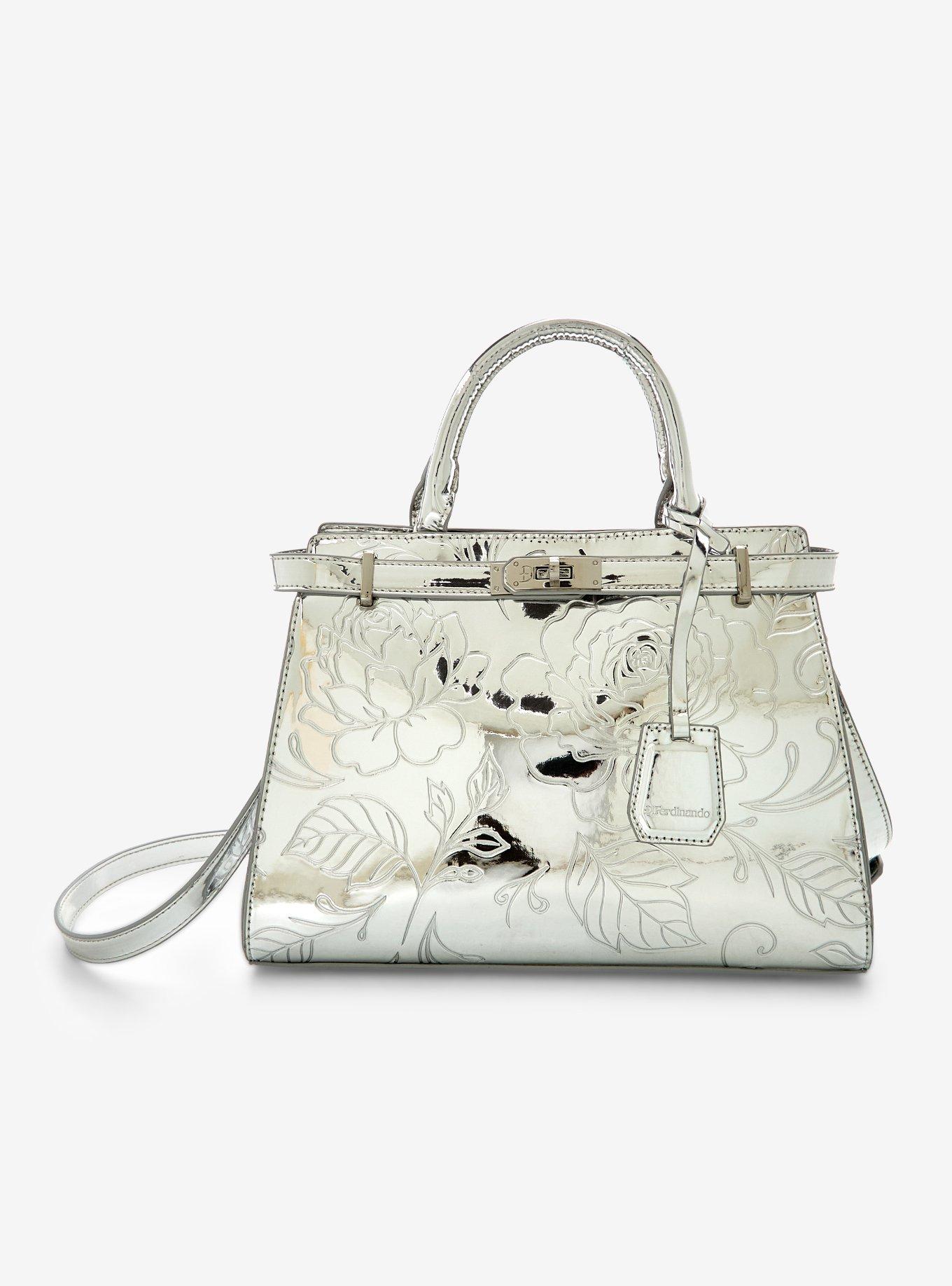 DiFerdinando Silver Rosebud Satchel Bag | Hot Topic