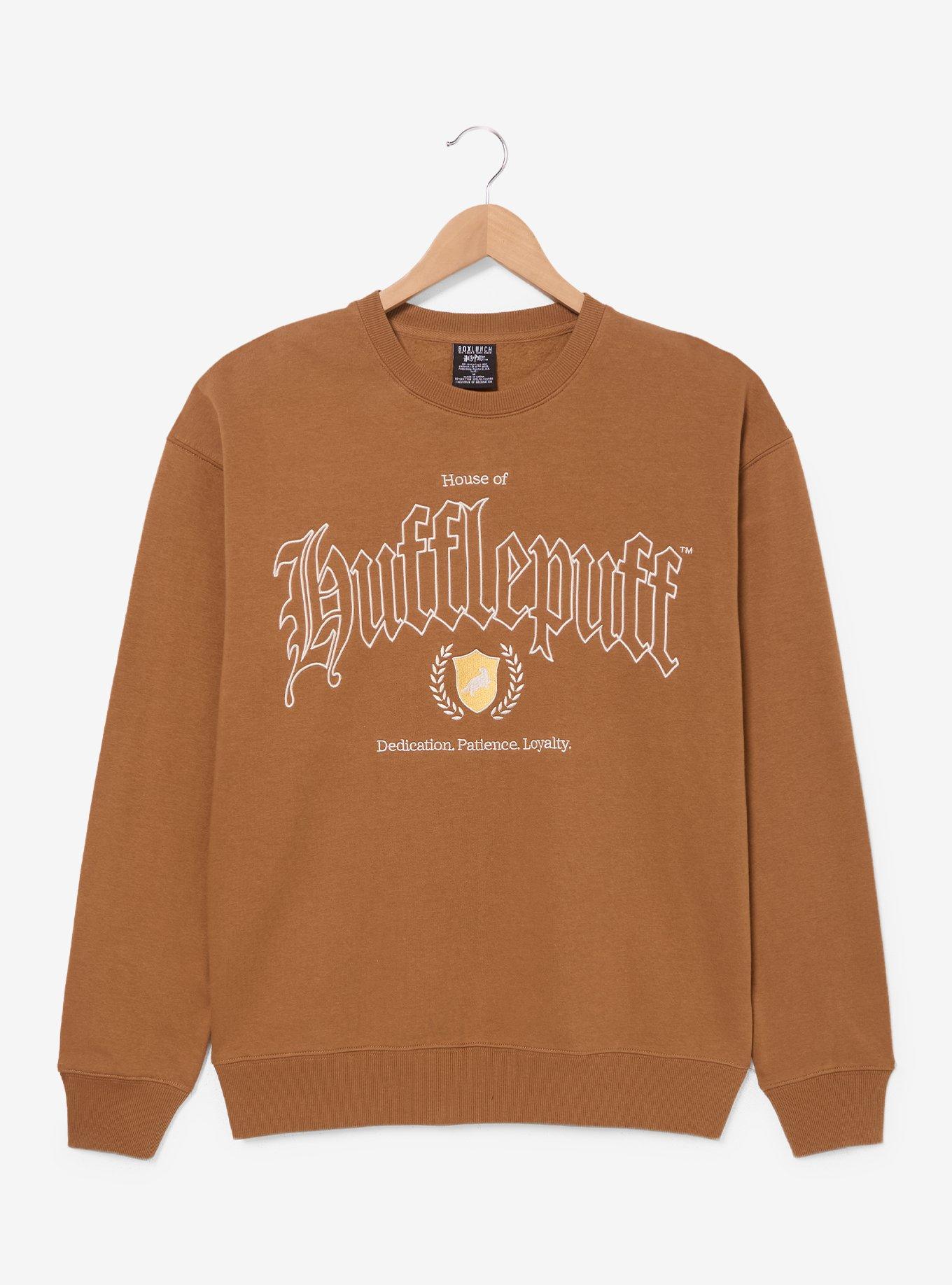 Harry Potter Hufflepuff Script Crewneck - BoxLunch Exclusive
