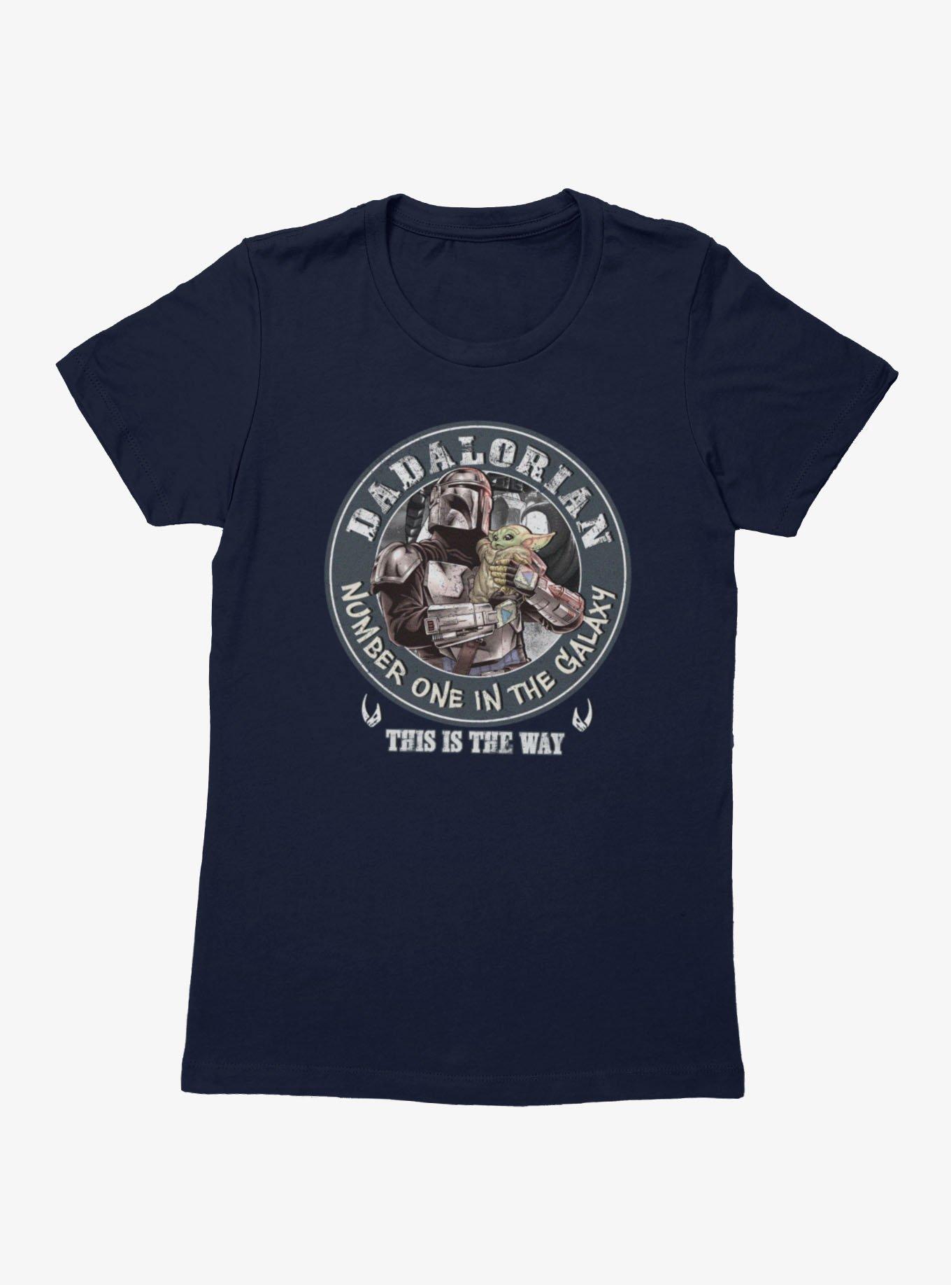 Star Wars The Mandalorian Dadalorian Circle Crest Womens T-Shirt, , hi-res