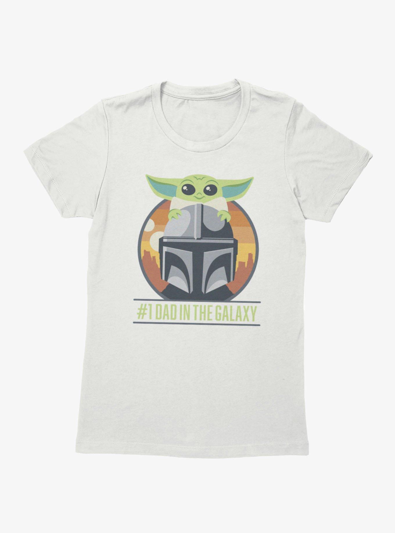 Star Wars The Mandalorian Grogu On Number 1 Dad Helmet Womens T-Shirt, , hi-res