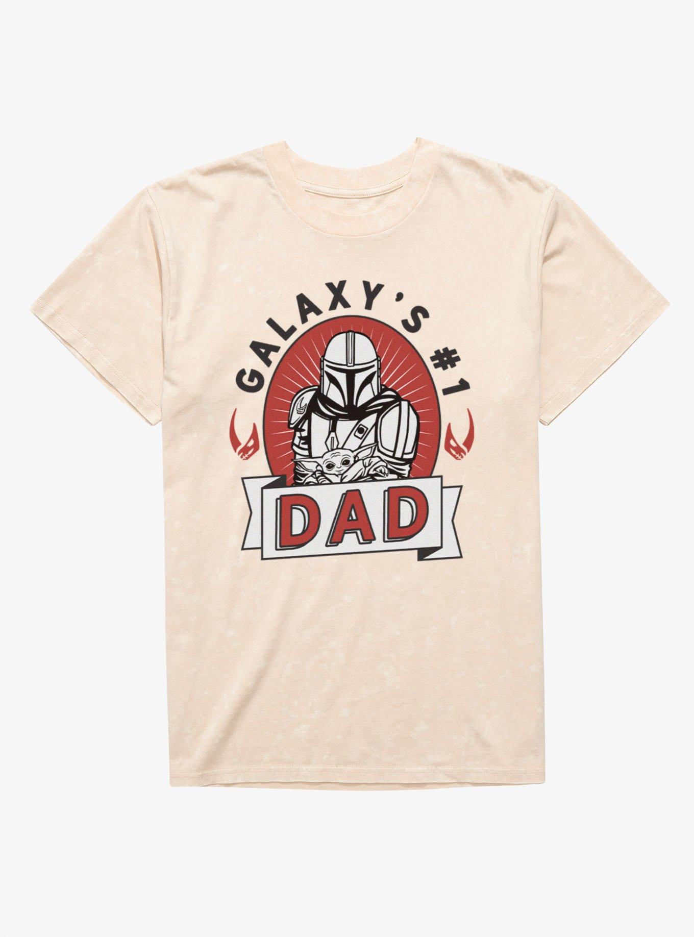 Star Wars The Mandalorian Galaxy's Dad Mineral Wash T-Shirt, , hi-res