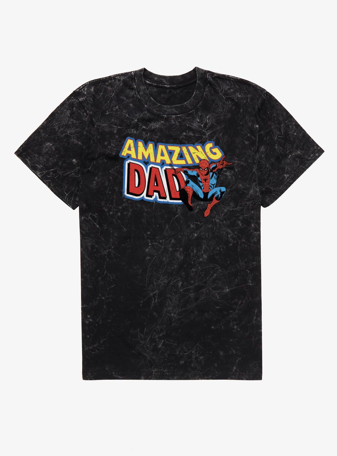 Marvel Comics Retro Amazing Dad Spider-Man Mineral Wash T-Shirt, , hi-res