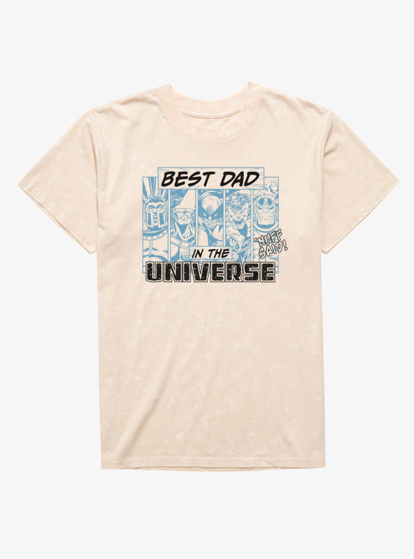 Marvel Comics Retro Best Dad Nuff Said Comic Panels Mineral Wash T-Shirt, , hi-res
