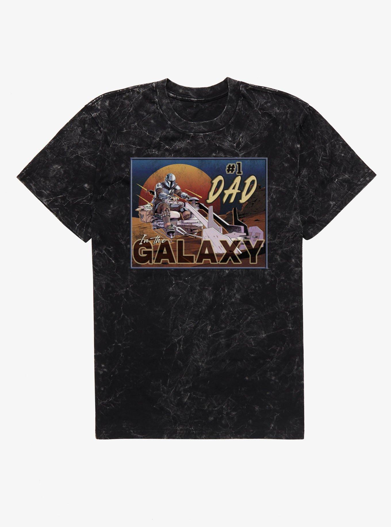 Star Wars The Mandalorian Number 1 In Galaxy Dad Speeder Mineral Wash T-Shirt, , hi-res