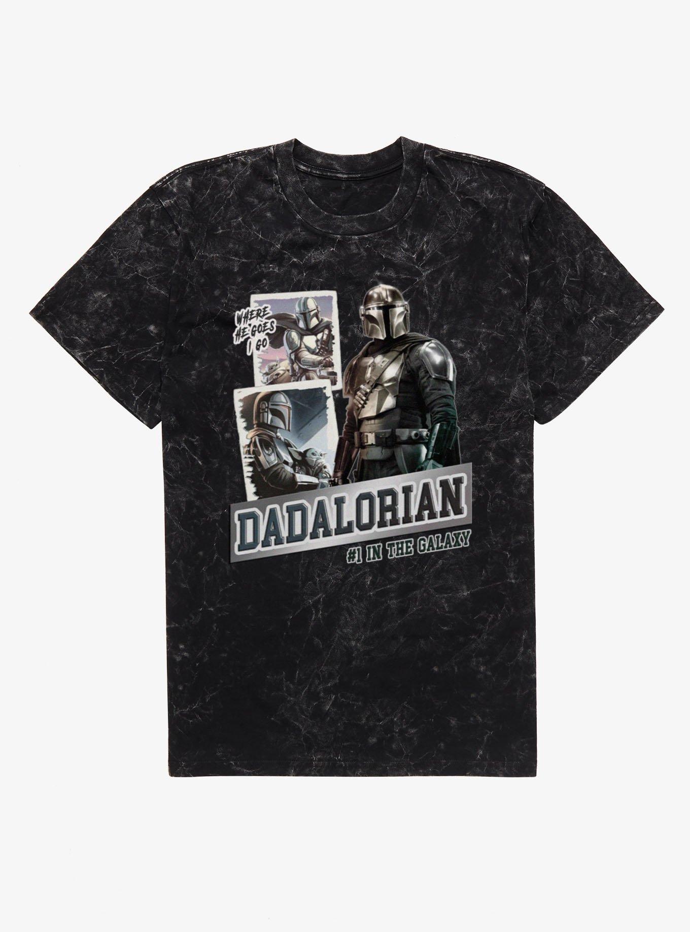 Star Wars The Mandalorian I Go With Dadalorian Trip Photos Mineral Wash T-Shirt, , hi-res