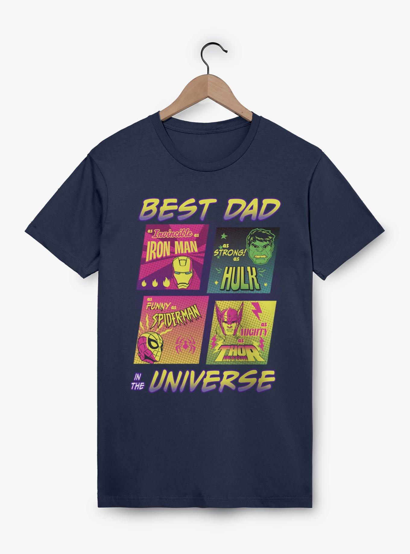 Marvel Comics Retro Best Dad In The Universe Comic Squares T-Shirt, , hi-res
