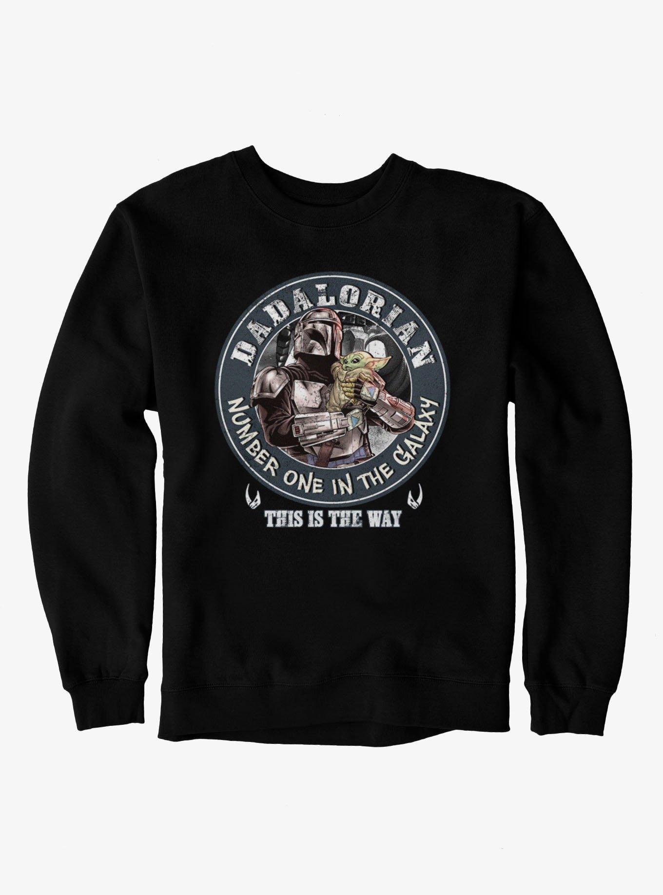 Star Wars The Mandalorian Dadalorian Circle Crest Sweatshirt, , hi-res