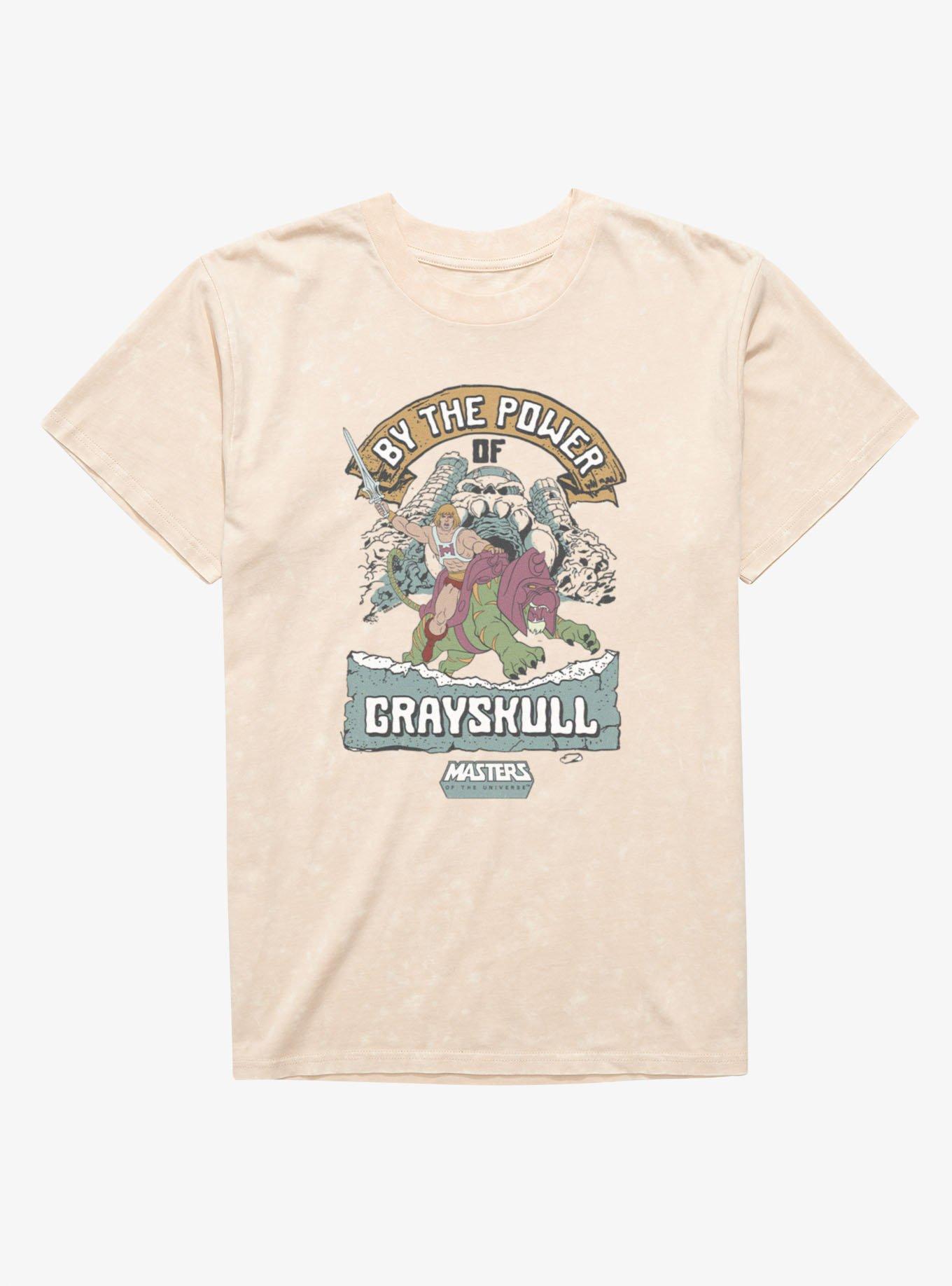 Masters Of The Universe By The Power Of Grayskull Banner Mineral Wash T-Shirt, , hi-res