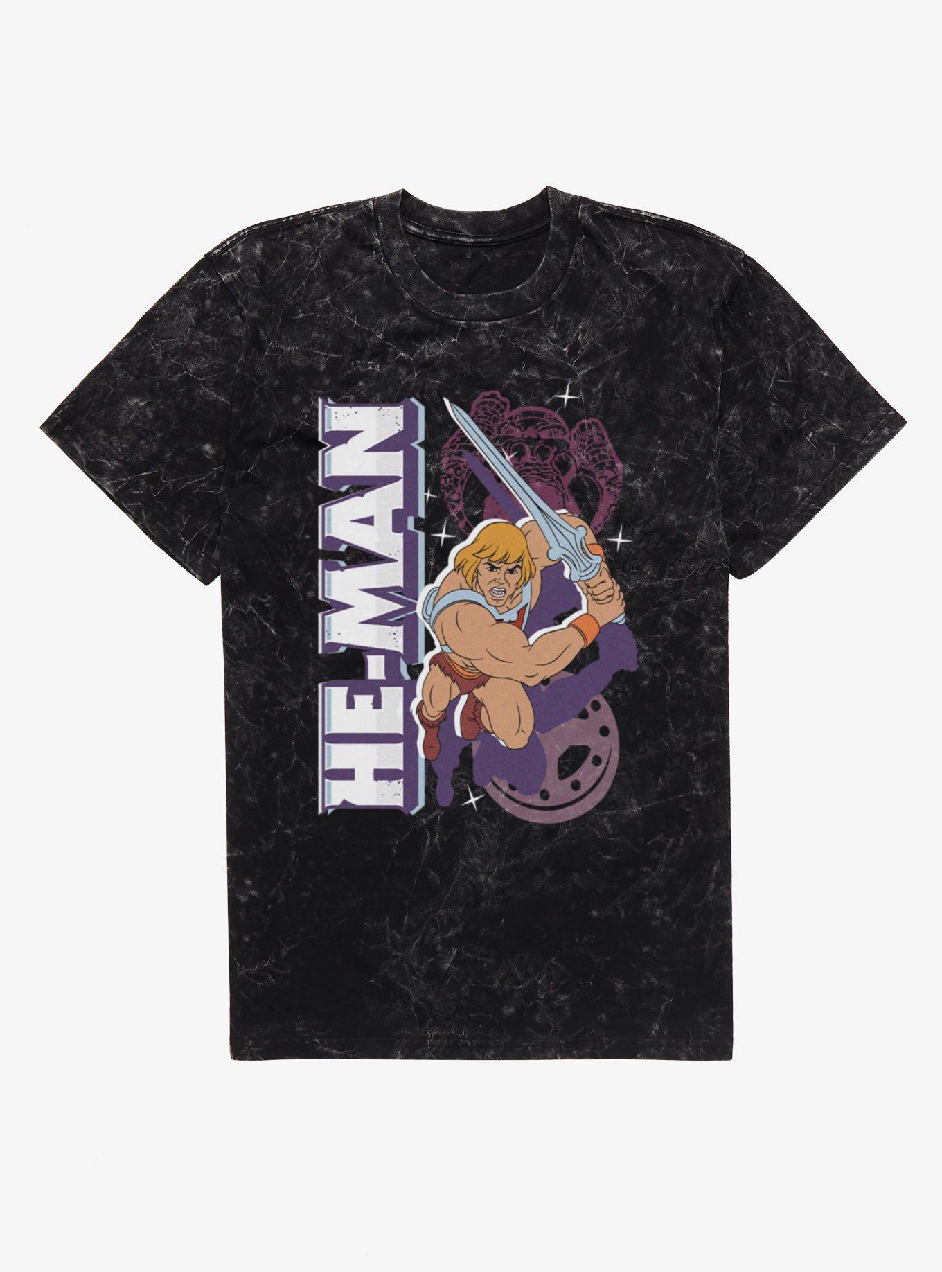 Masters Of The Universe He-Man Lunge Attack Mineral Wash T-Shirt, , hi-res