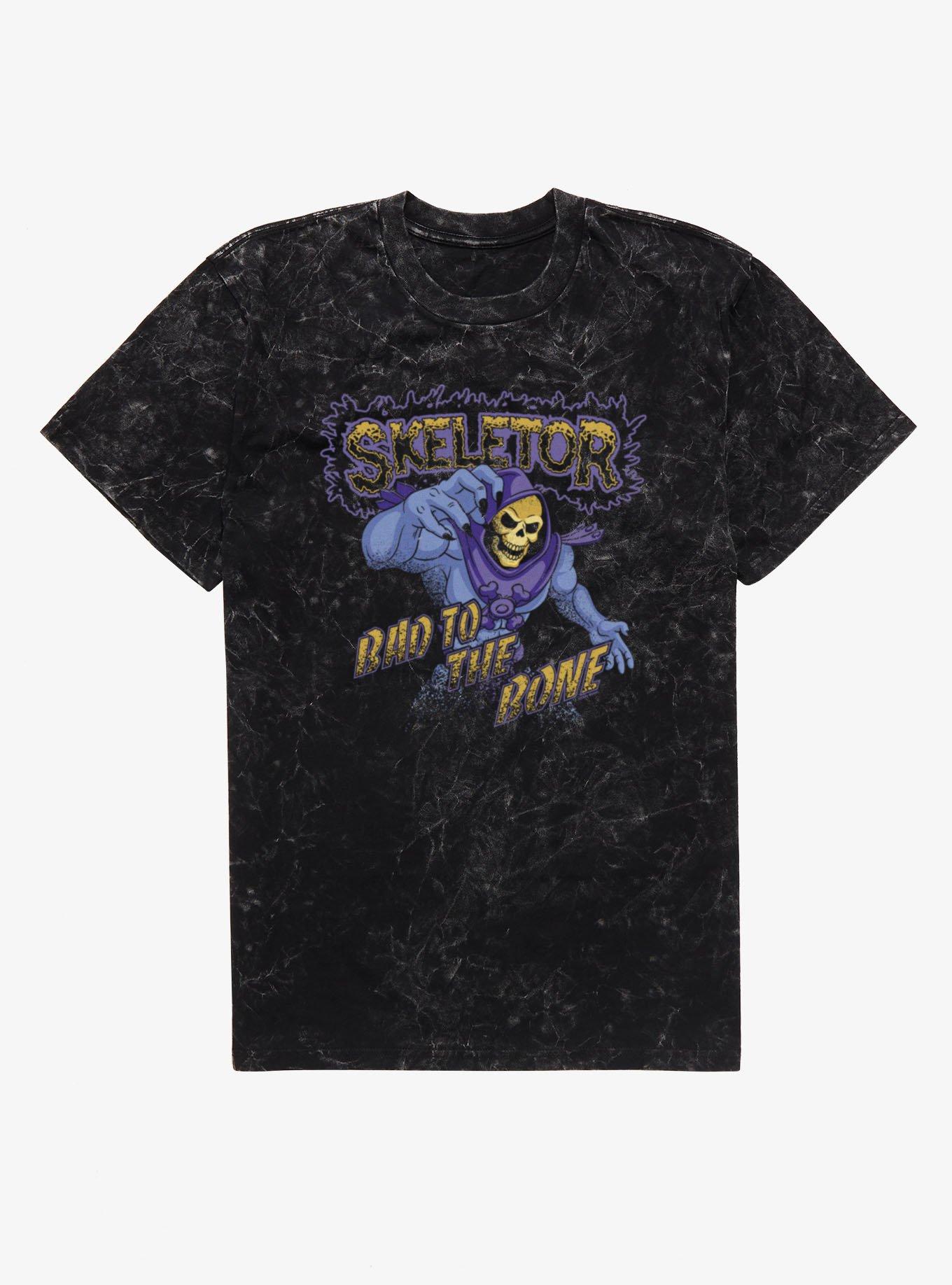 Masters Of The Universe Skeletor Bad To The Bone Mineral Wash T-Shirt, , hi-res