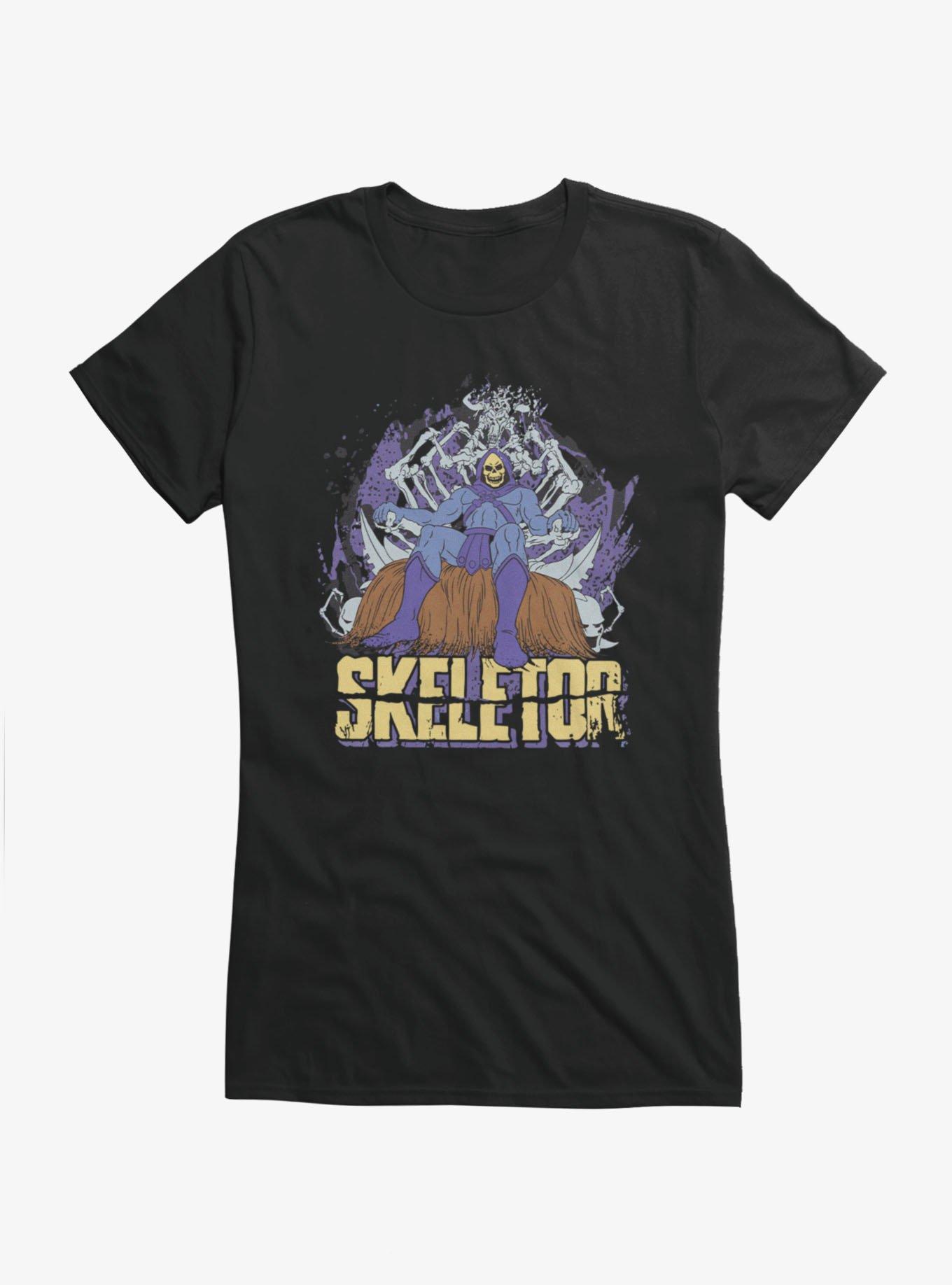 Masters Of The Universe Skeletor On The Throne Of Bones Girls T-Shirt, , hi-res