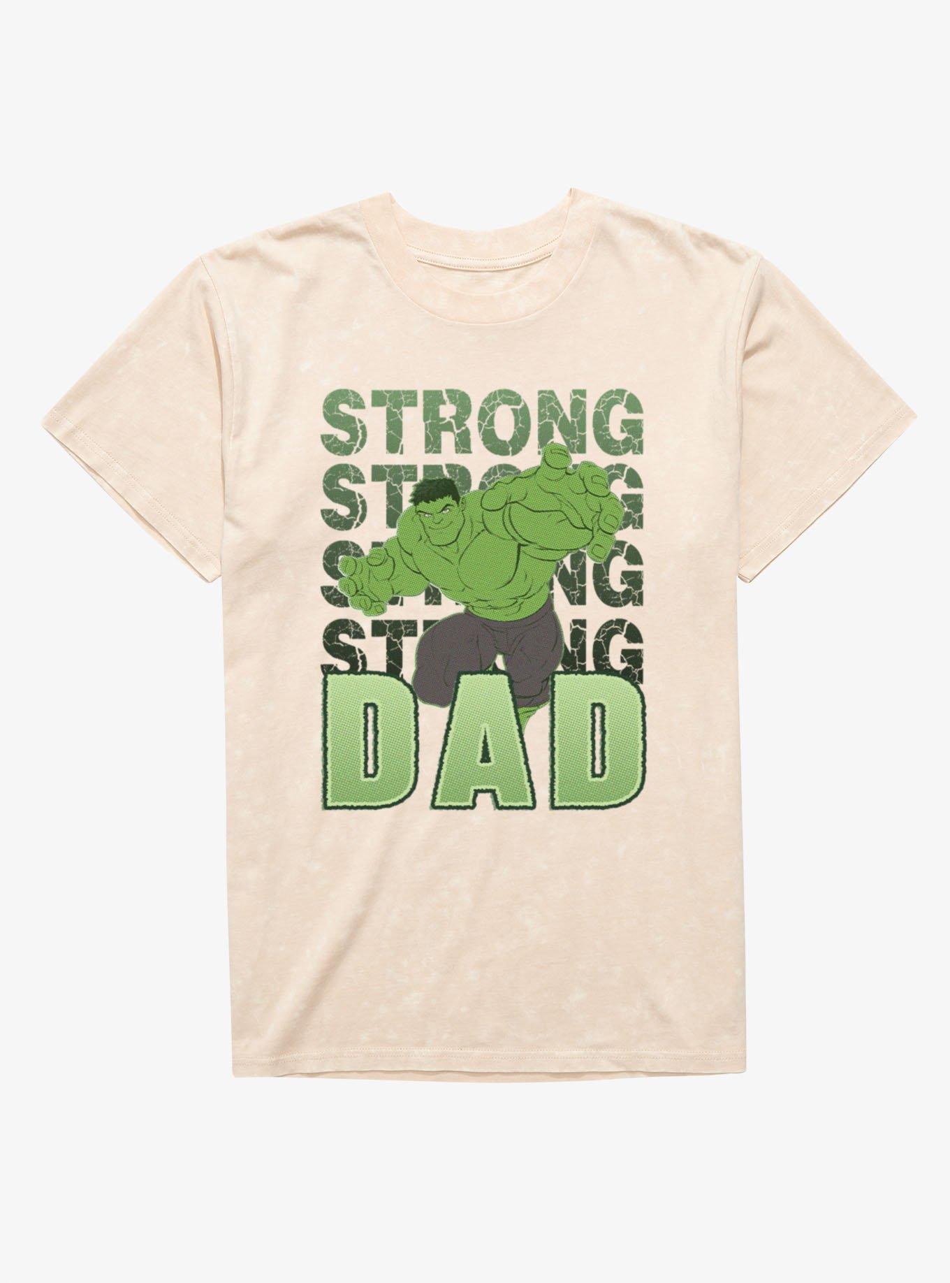 Marvel Hulk Strong Dad Mineral Wash T-Shirt, , hi-res