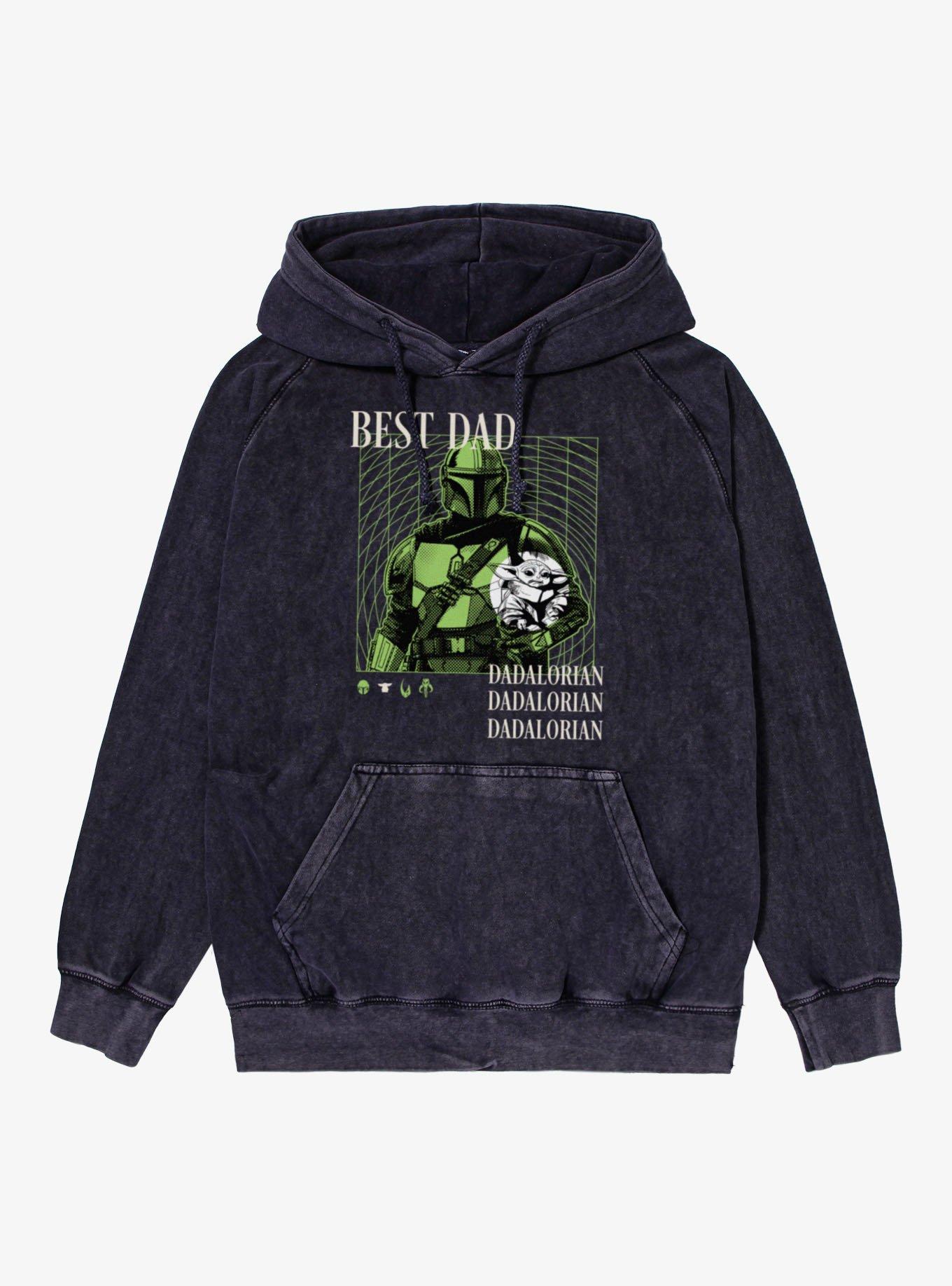 Star Wars The Mandalorian Best Dadalorian Radar Lock On Mineral Wash Hoodie, , hi-res