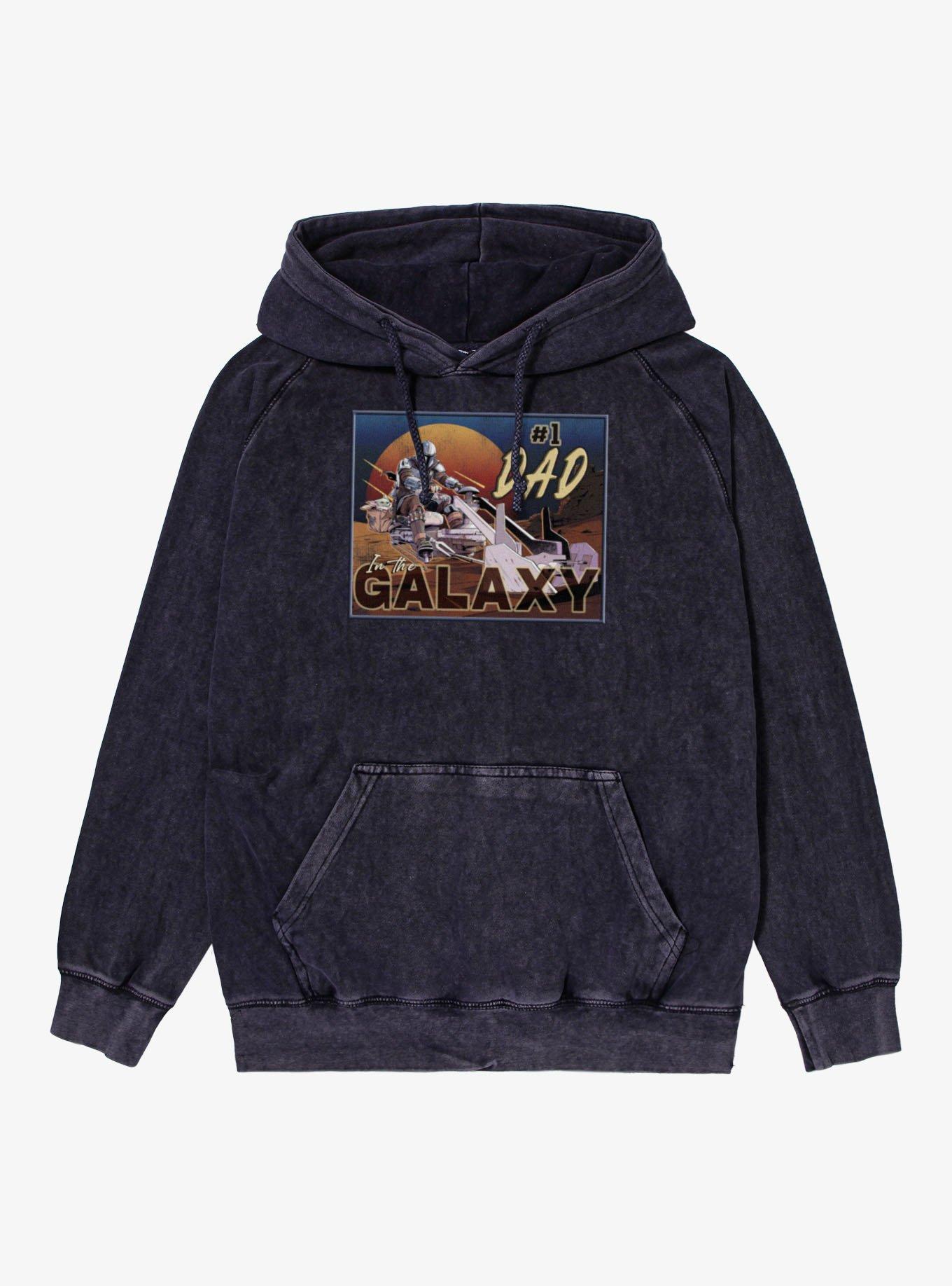 Star Wars The Mandalorian Number 1 In Galaxy Dad Speeder Mineral Wash Hoodie, , hi-res