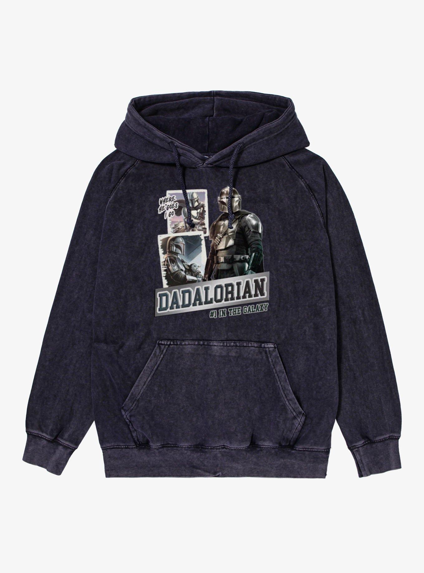 Star Wars The Mandalorian I Go With Dadalorian Trip Photos Mineral Wash Hoodie, , hi-res