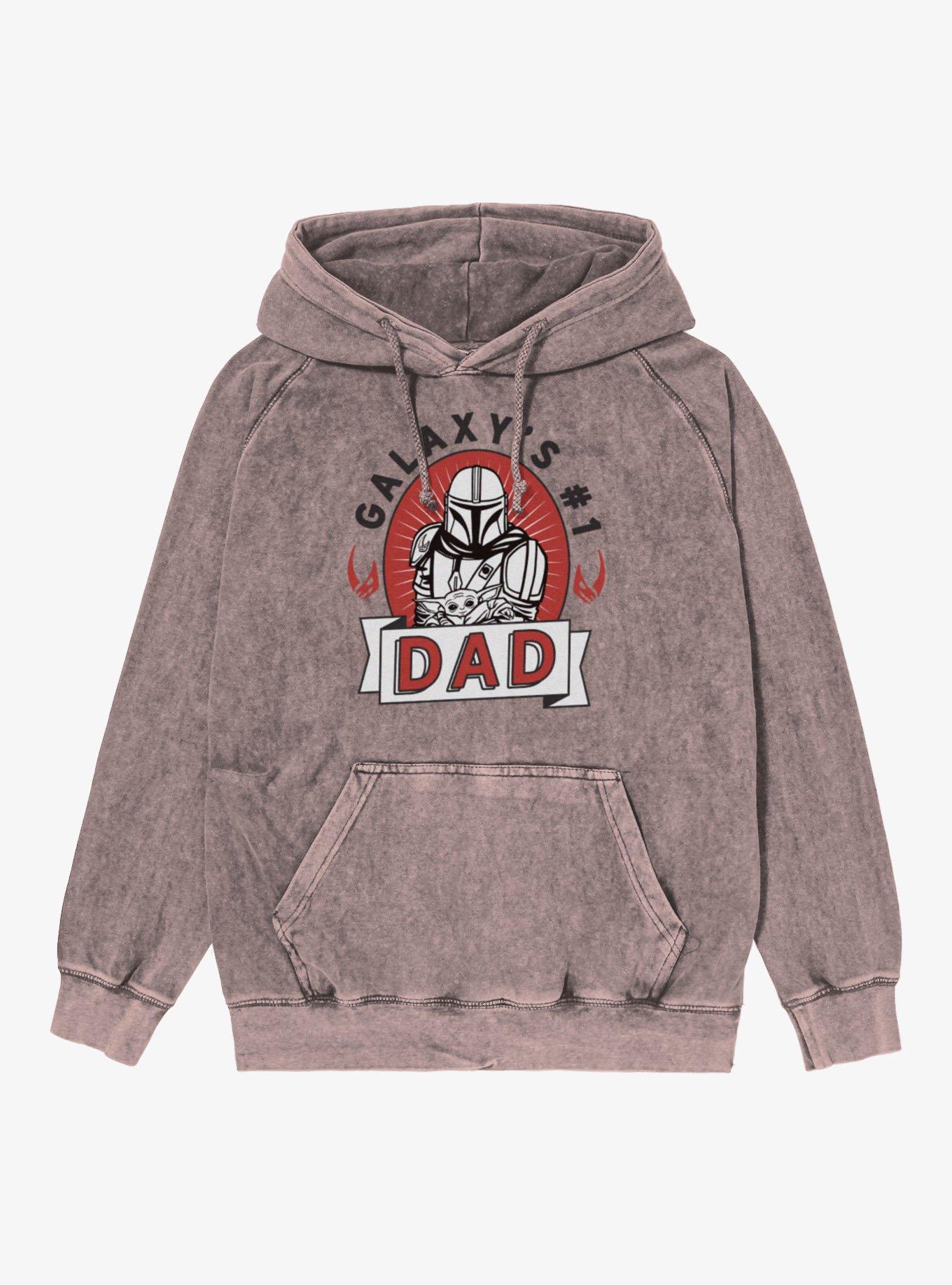 Star Wars The Mandalorian Galaxy's Dad Mineral Wash Hoodie, , hi-res