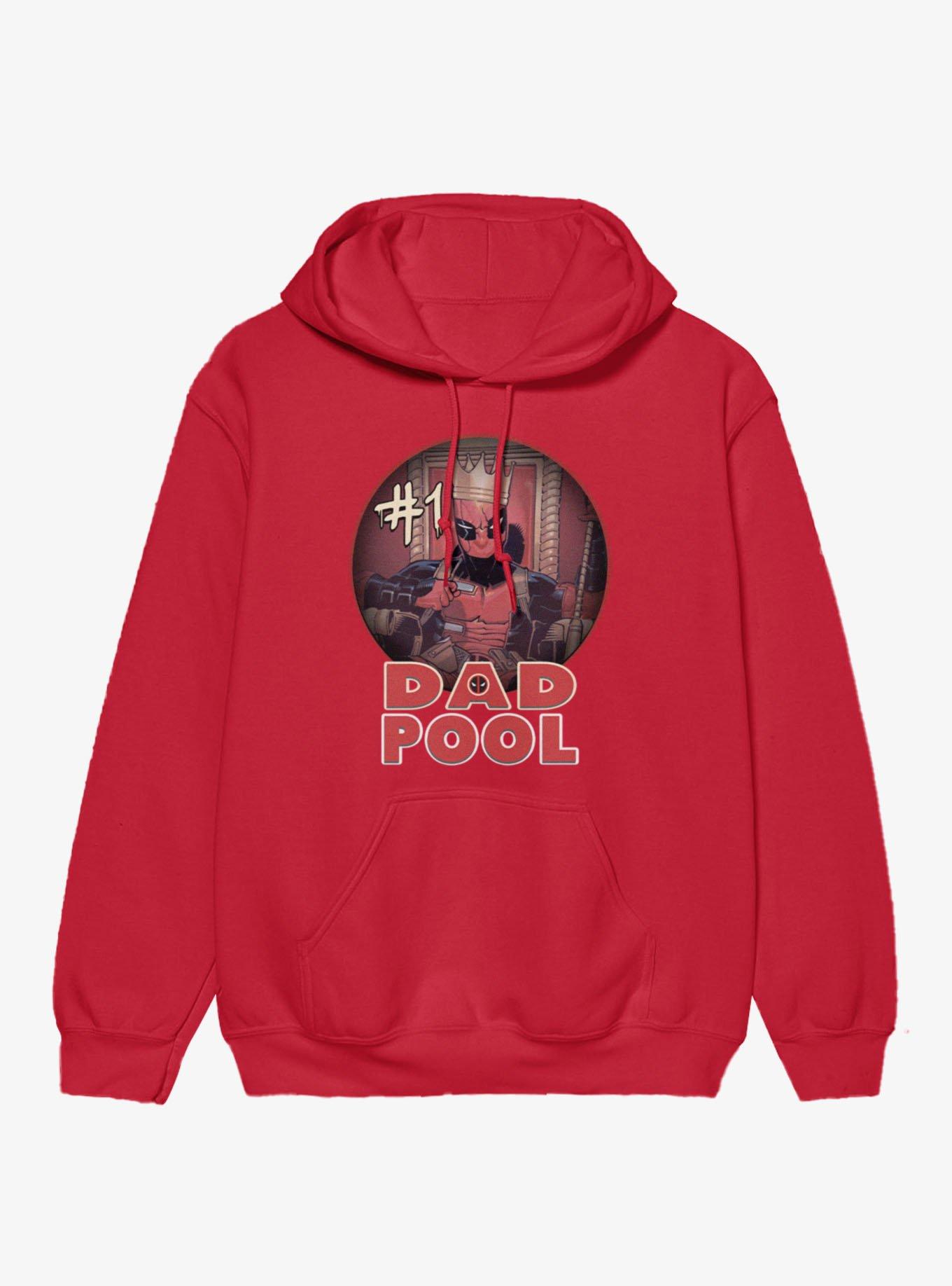 Marvel Deadpool Number 1 Dad Pool King Hoodie, , hi-res