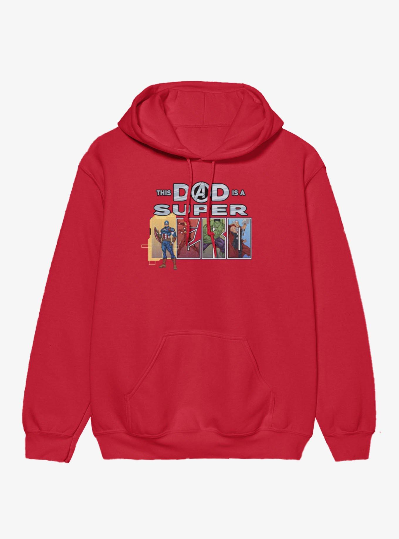 Marvel Comics Retro This Dad Is Super Hero Line Up Hoodie, , hi-res