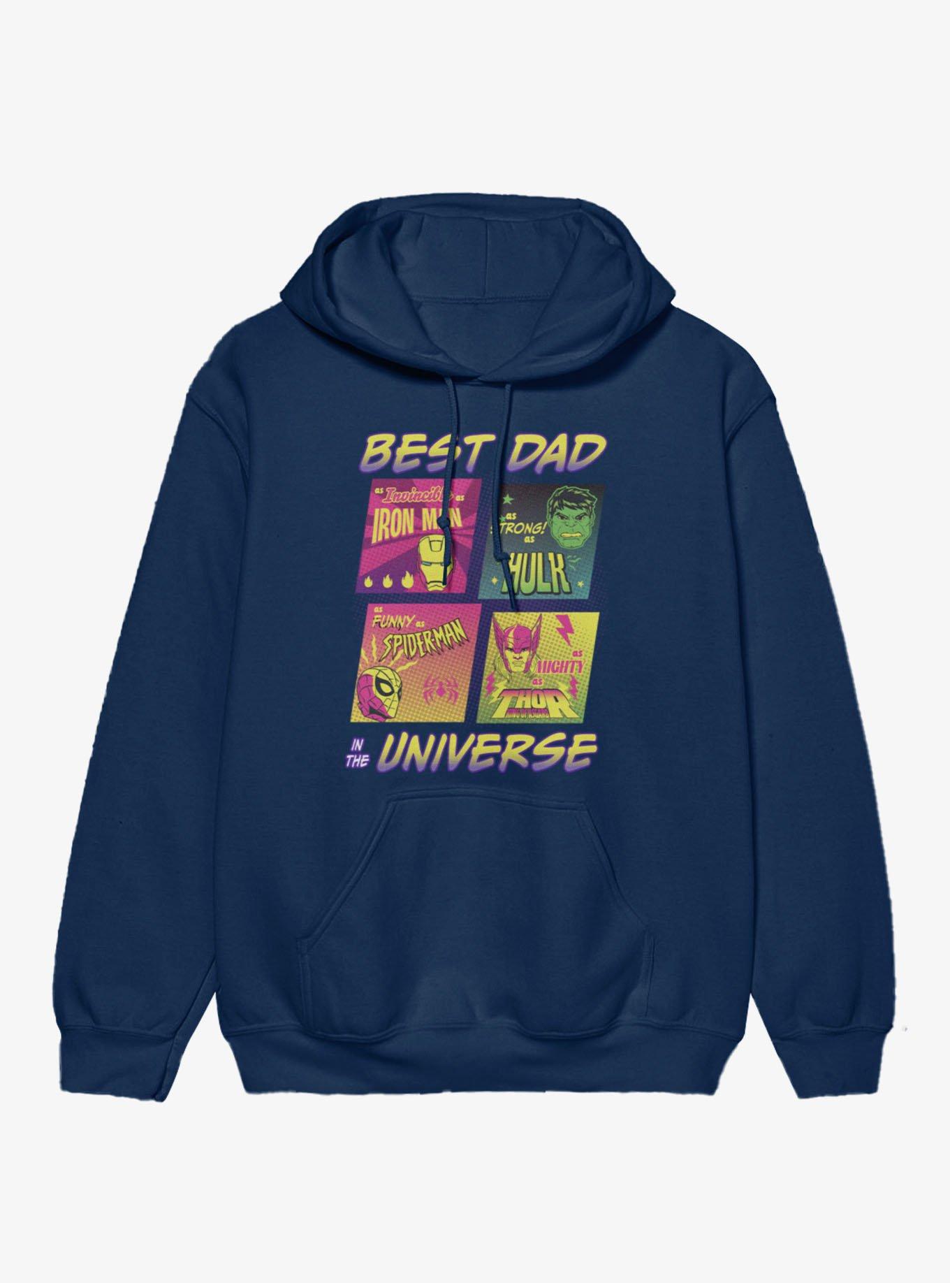 Marvel Comics Retro Best Dad In Universe Comic Squares Hoodie, , hi-res