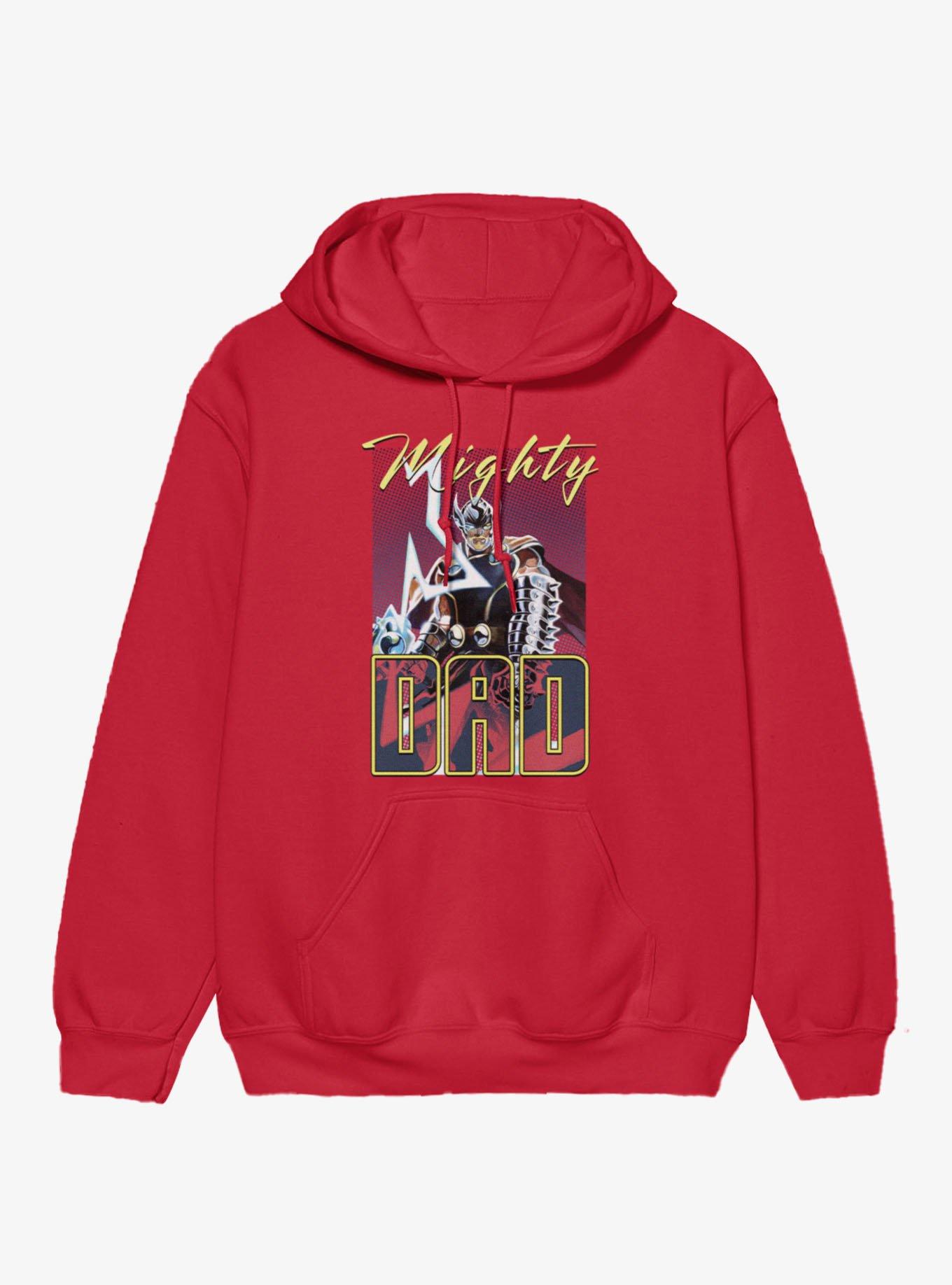 Marvel Thor Retro Mighty Dad Lightning Hoodie, , hi-res
