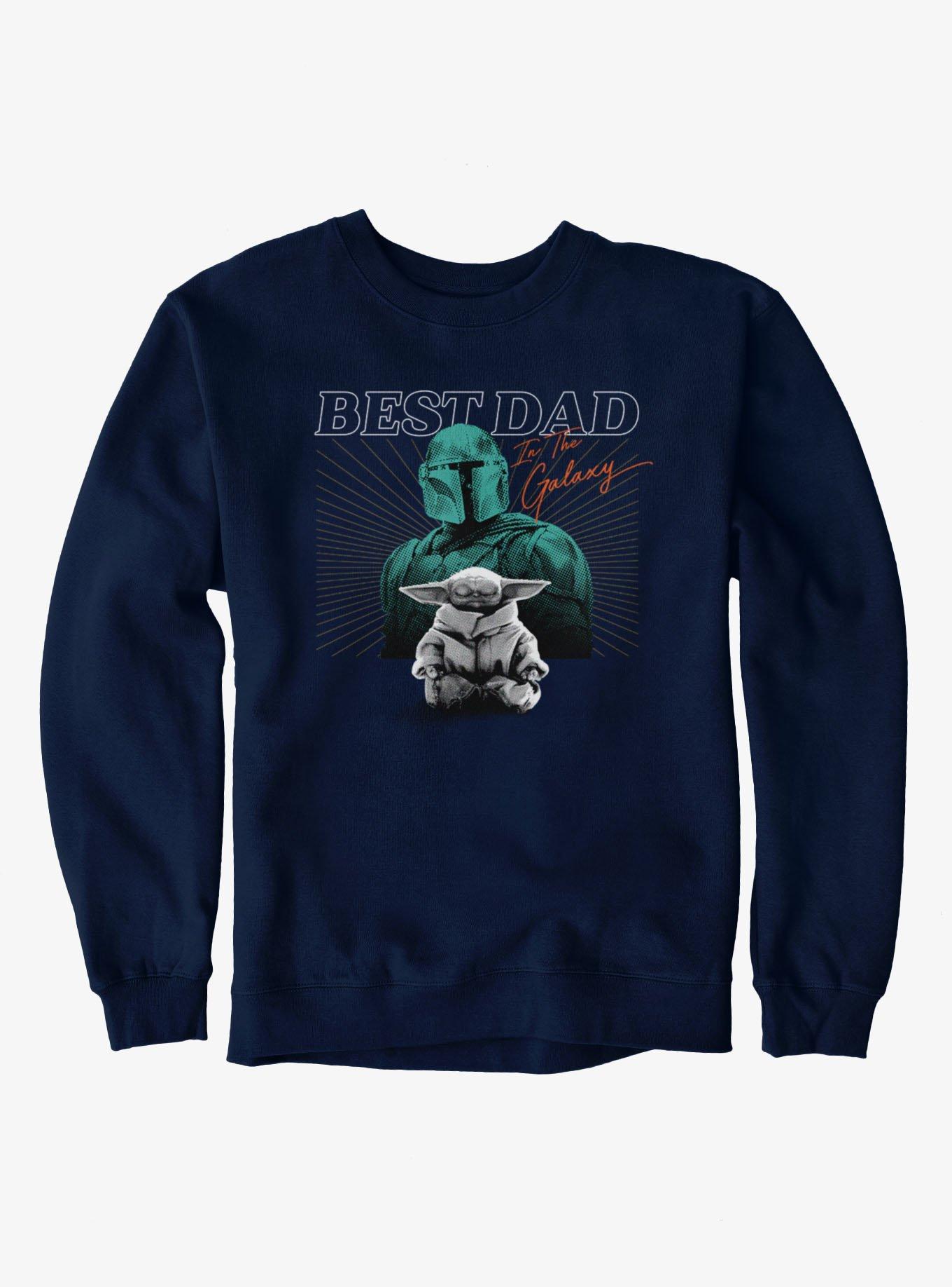 Star Wars The Mandalorian Best Dad And Child Meditates Sweatshirt, , hi-res