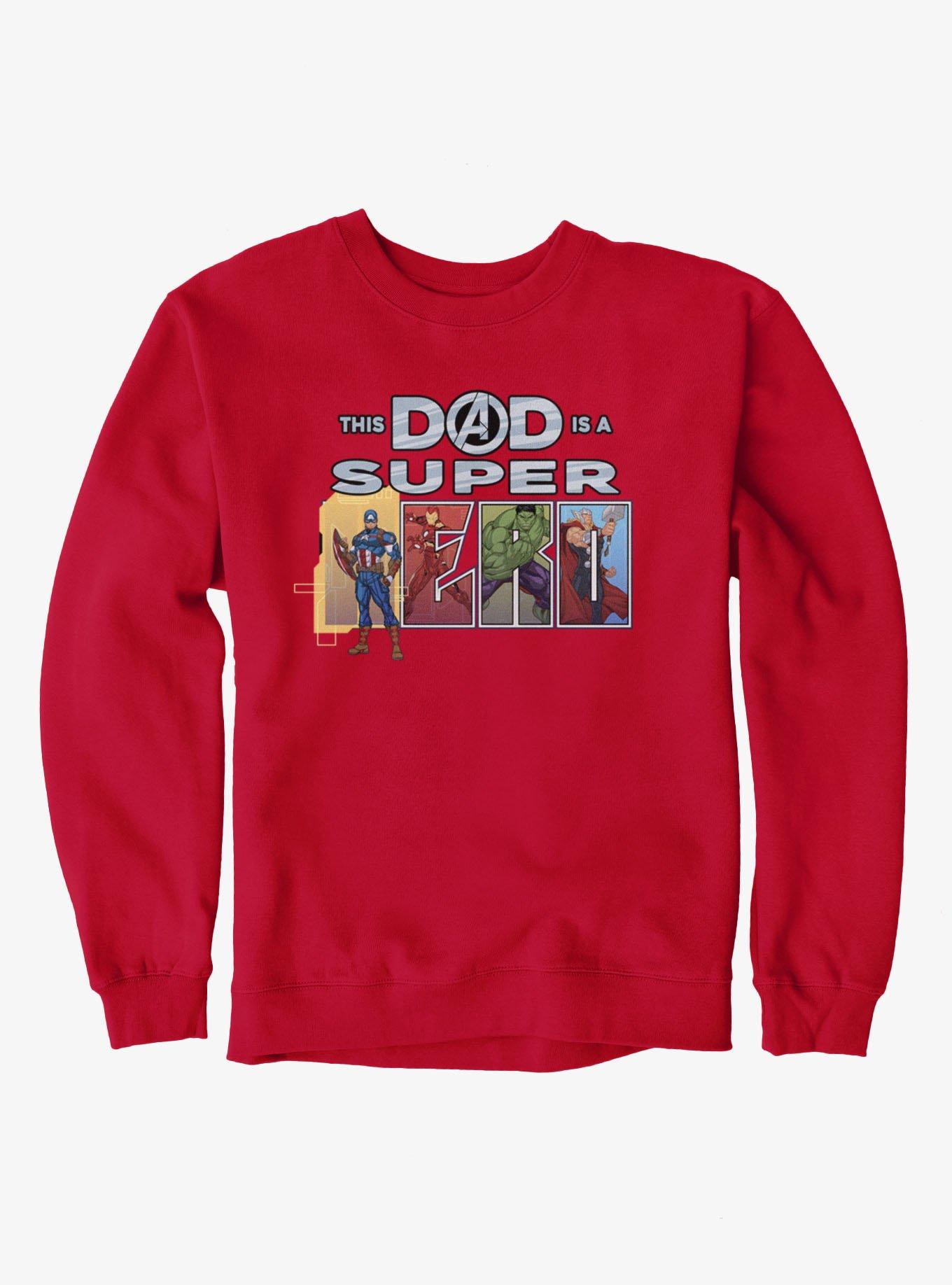 Marvel Comics Retro This Dad Is Super Hero Line Up Sweatshirt, , hi-res