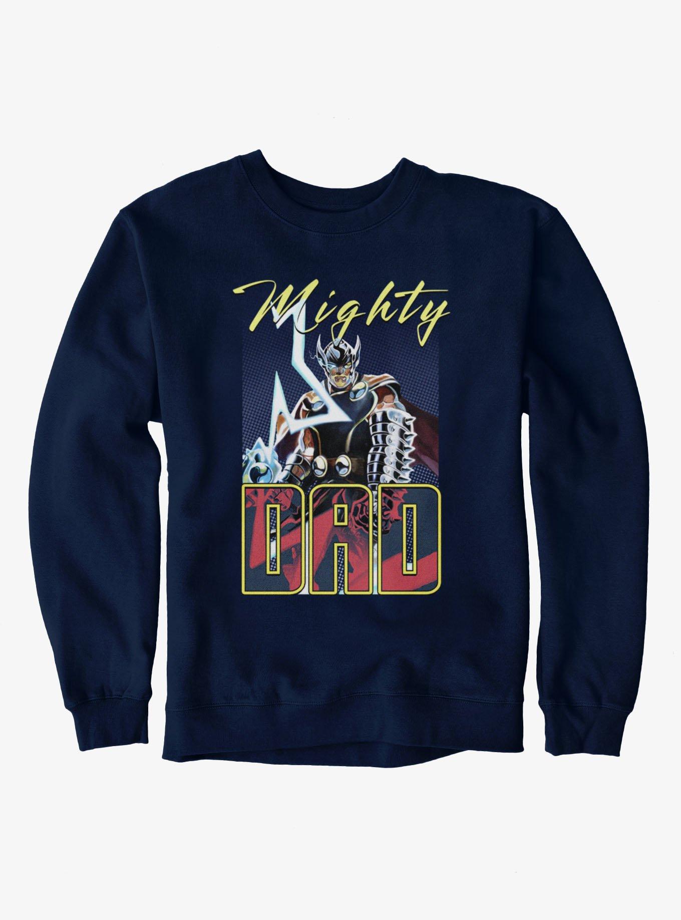 Marvel Thor Retro Mighty Dad Lightning Sweatshirt, , hi-res
